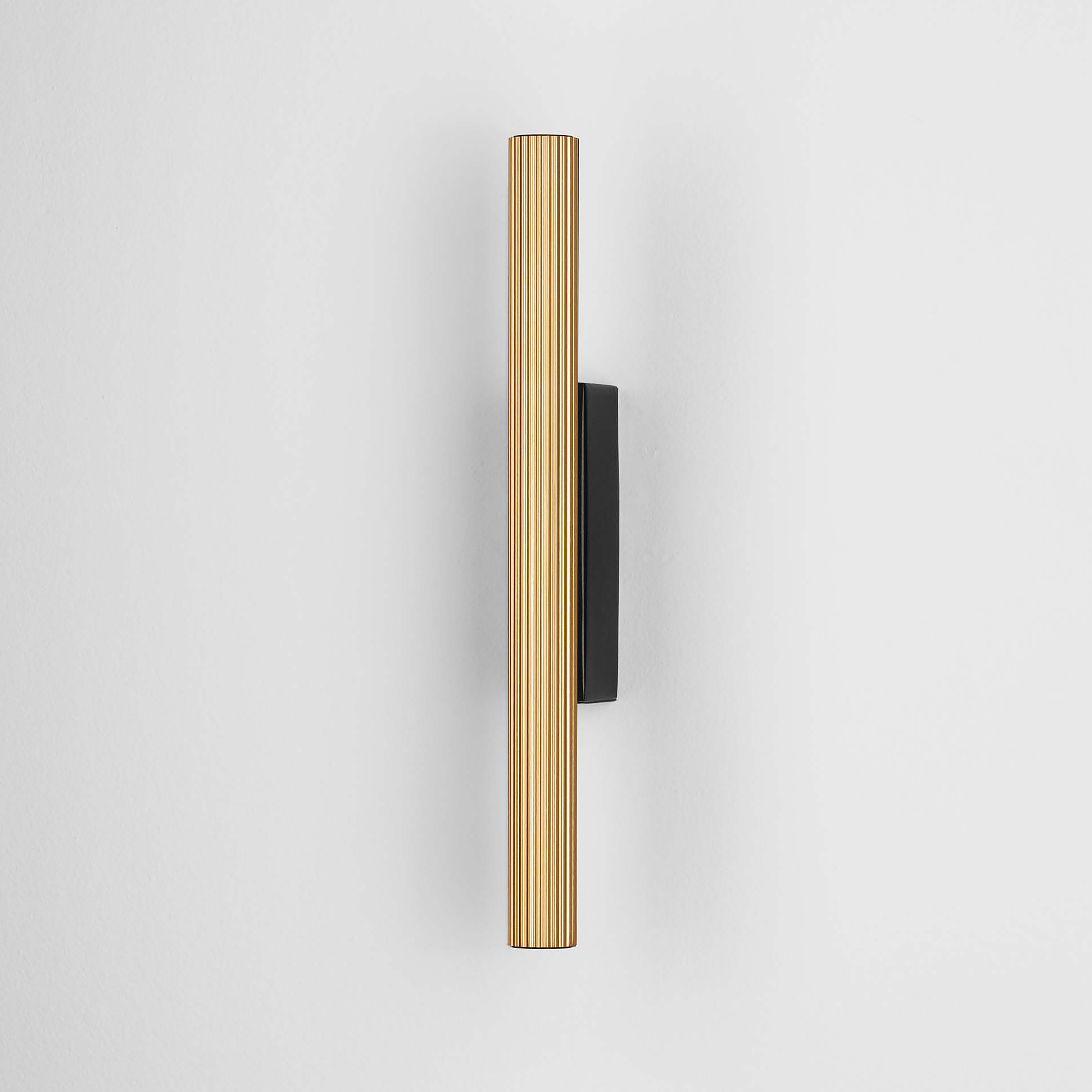 Wandleuchte Paron Aluminium Schwarz / Gold
