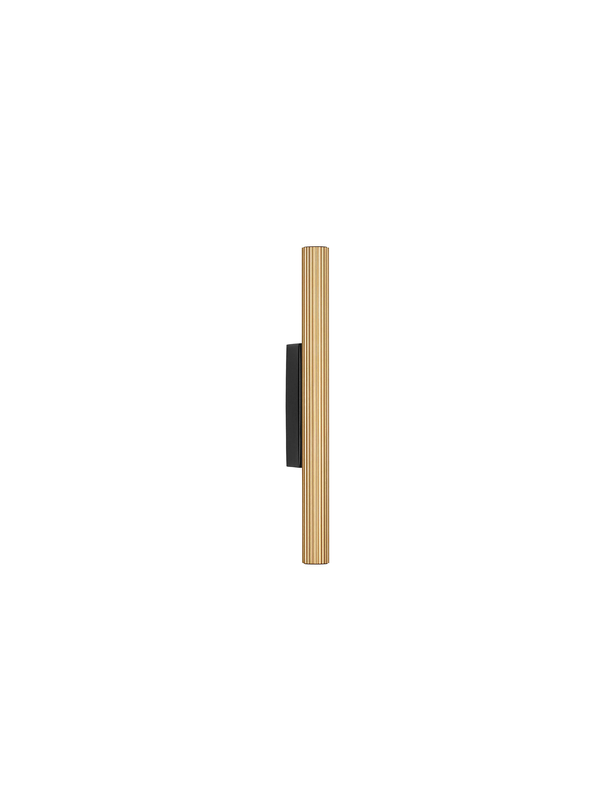 Wandleuchte Paron Aluminium Schwarz / Gold