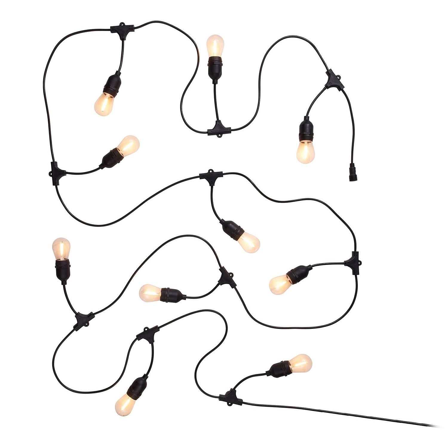 Outdoor-Lichterkette BULB LIGHTS Polyester PVC 10-flammig