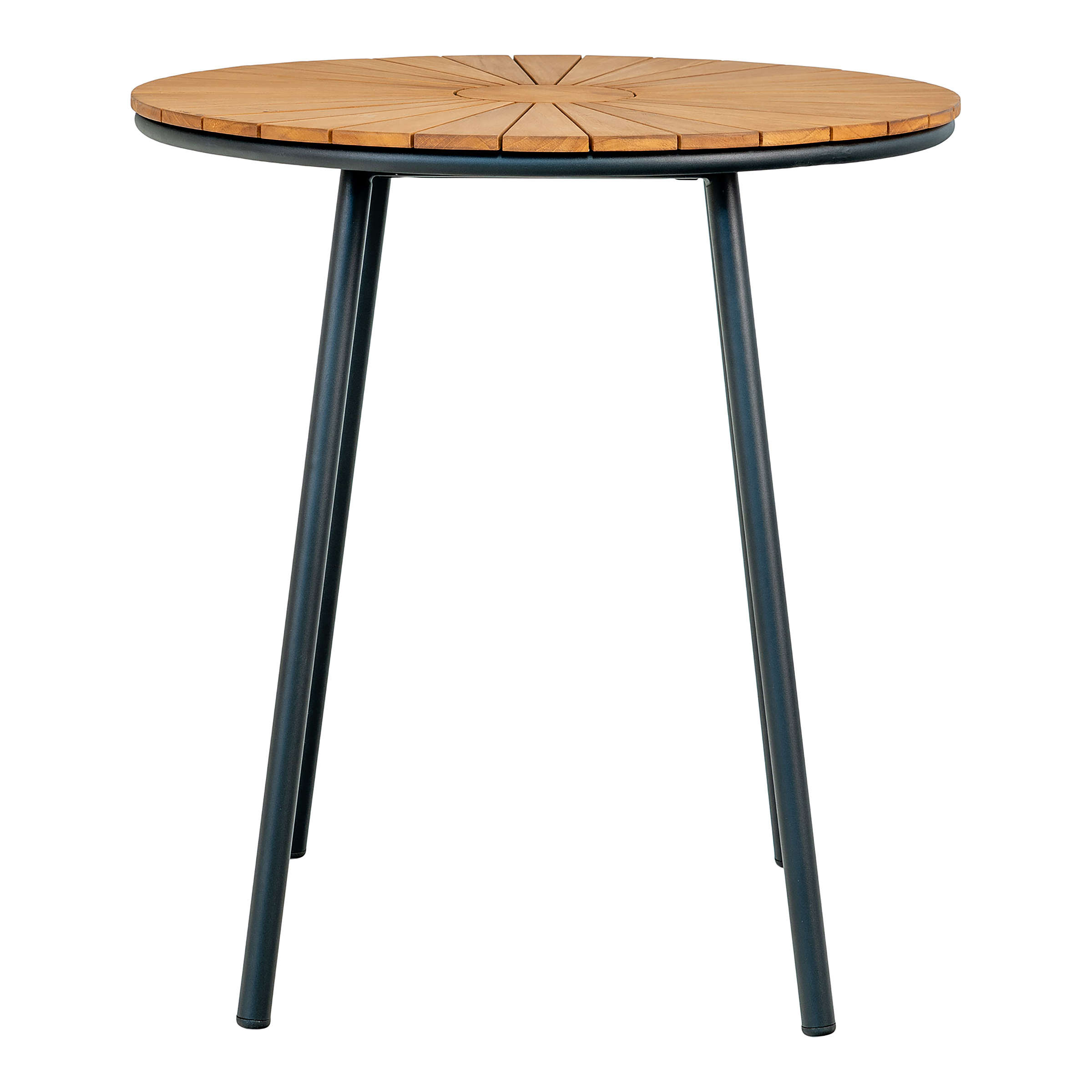 Beistelltisch Cleveland Schwarz Braun Stahl 70 x 74 x 70 cm