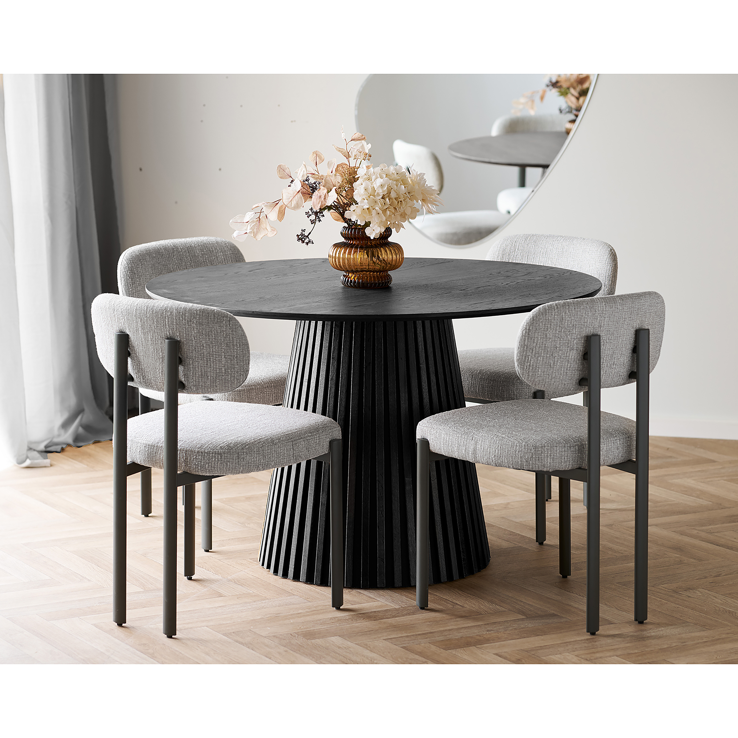 Esszimmerszuhl Tetri 2er-Set Strukturstoff