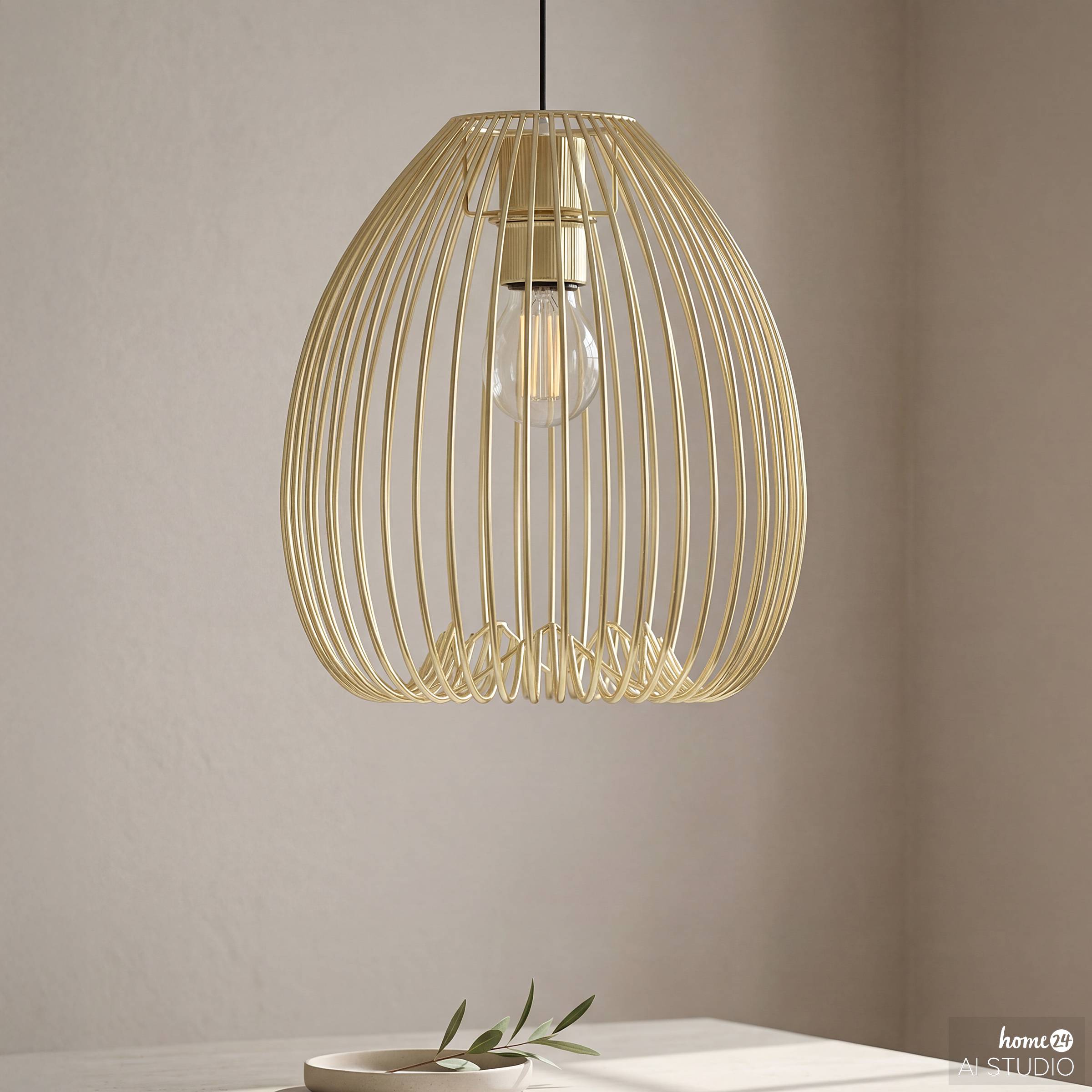 Pendelleuchte ROCAR Eisen 1-flammig Gold