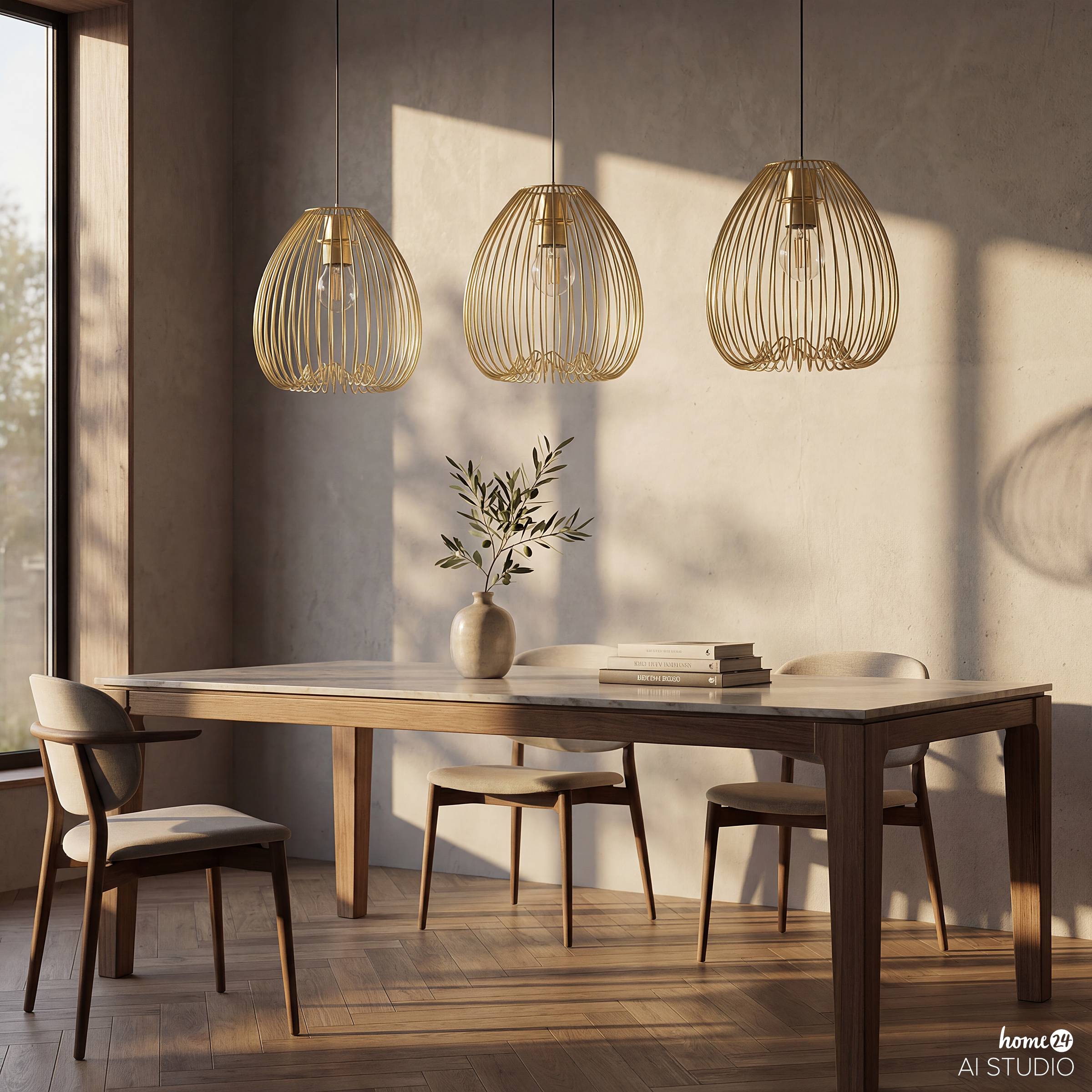 Pendelleuchte ROCAR Eisen 1-flammig Gold