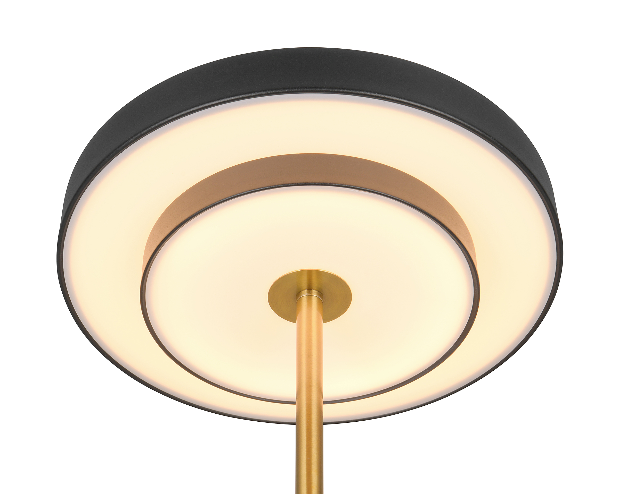 LED-Tischleuchte Keaton Polycarbonat / Eisen Schwarz