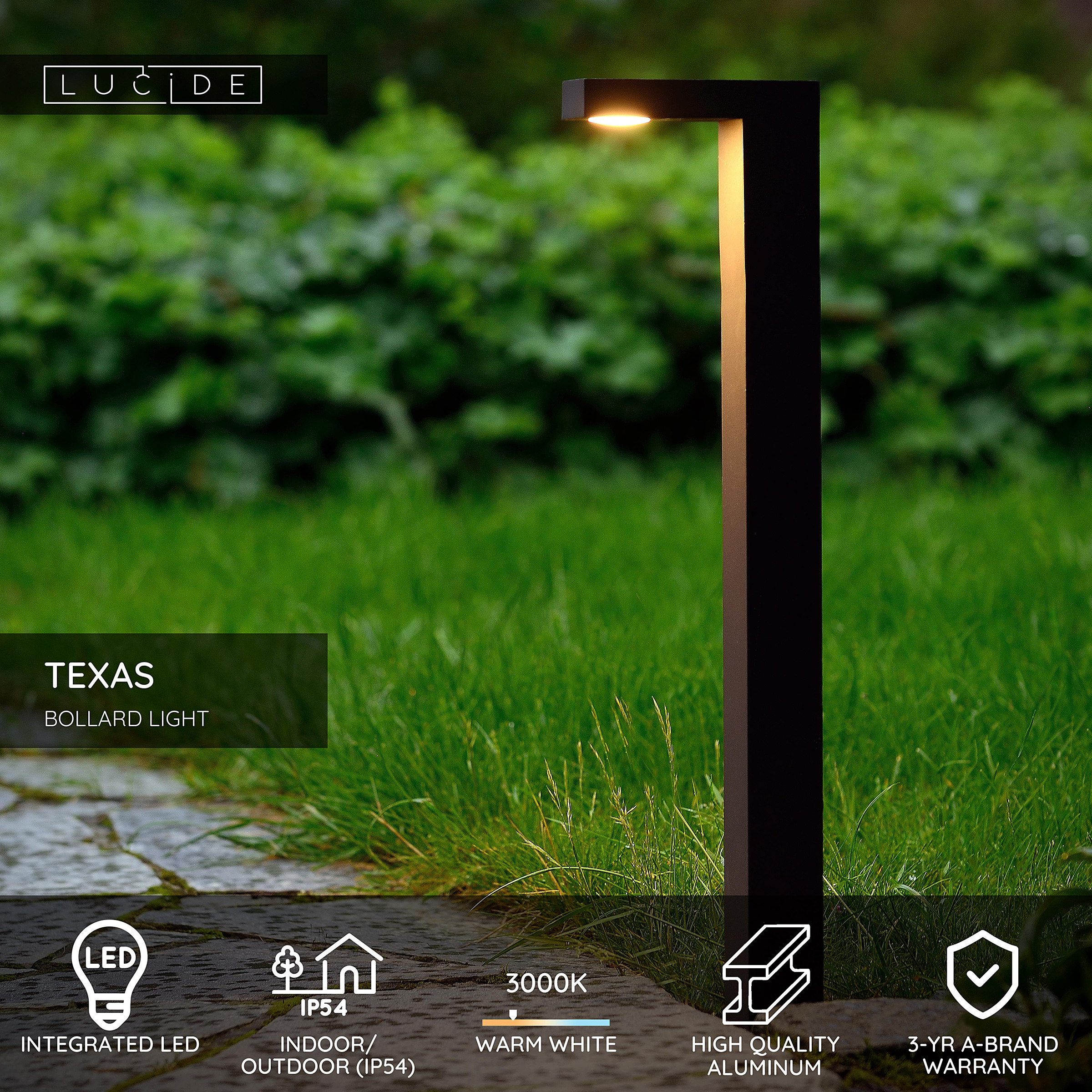  Texas Wegeleuchte Typ A Aluminium Grau