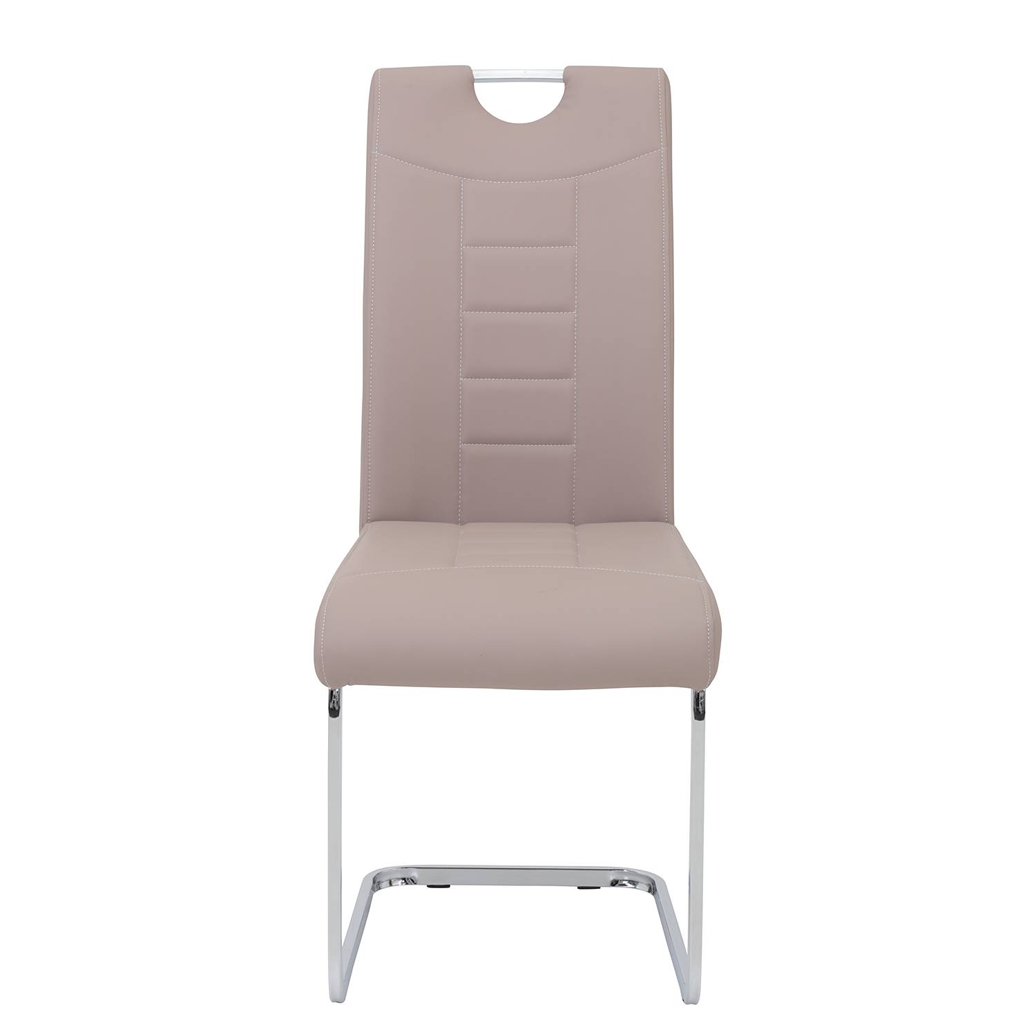 2x Festola Cantilever Chair Cappuccino
