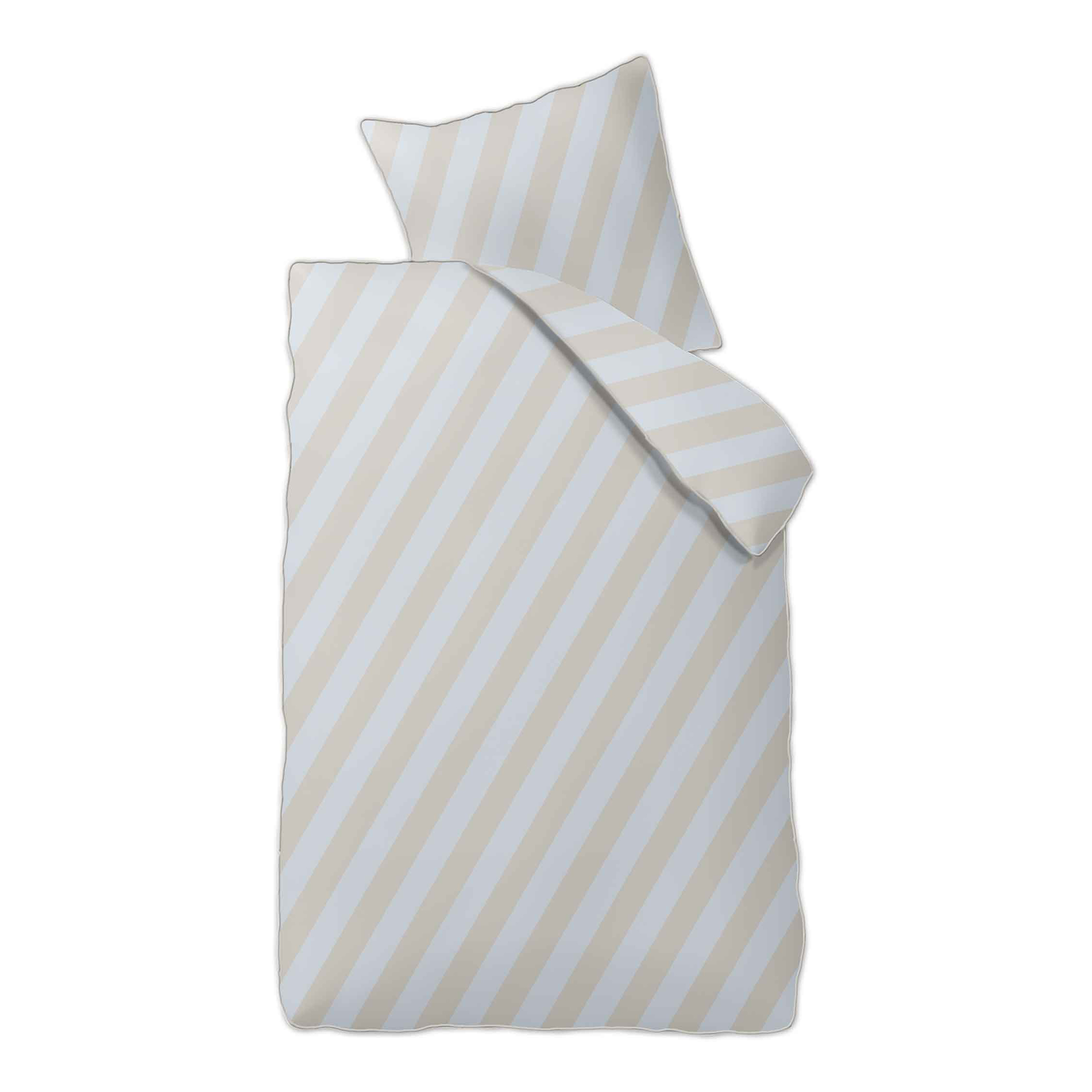 ALL DREAMS Bed linen Cotton Satin Beige 135 x 200 cm