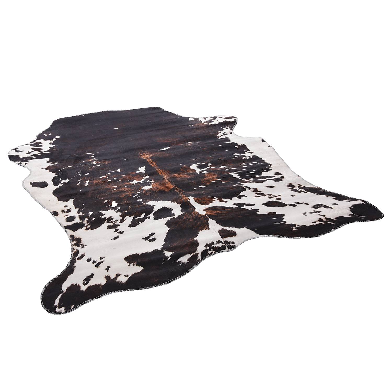 Kunstfell Emilia 615 Polyester Schwarz / Weiß 130 x 170 cm