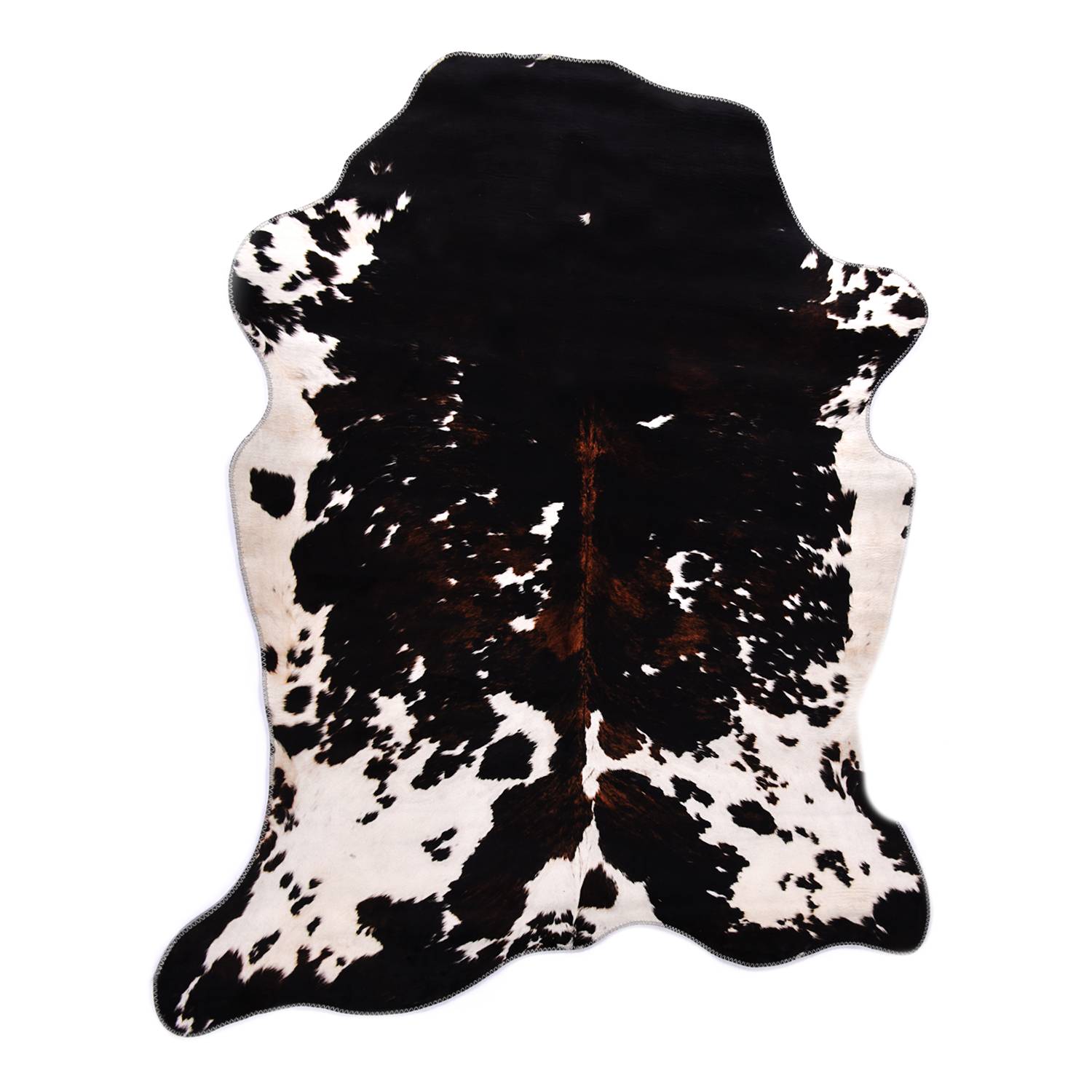 Kunstfell Emilia 615 Polyester Schwarz / Weiß 130 x 170 cm