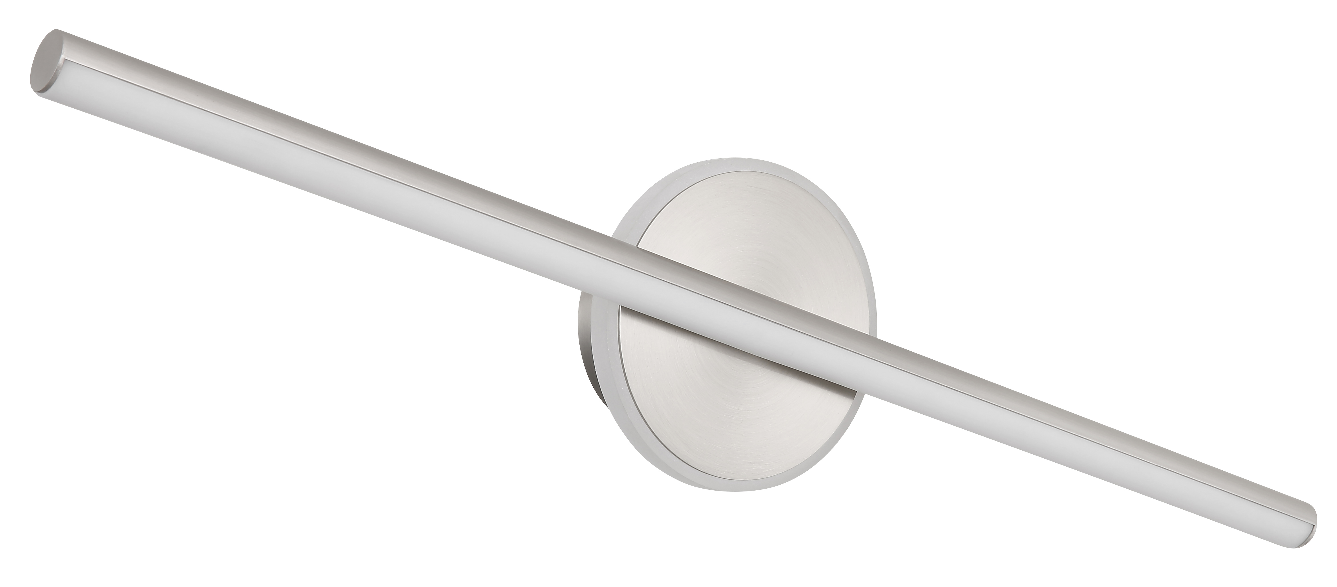 LED-Wandleuchte Pepe Typ A Acrylglas / Eisen Silber