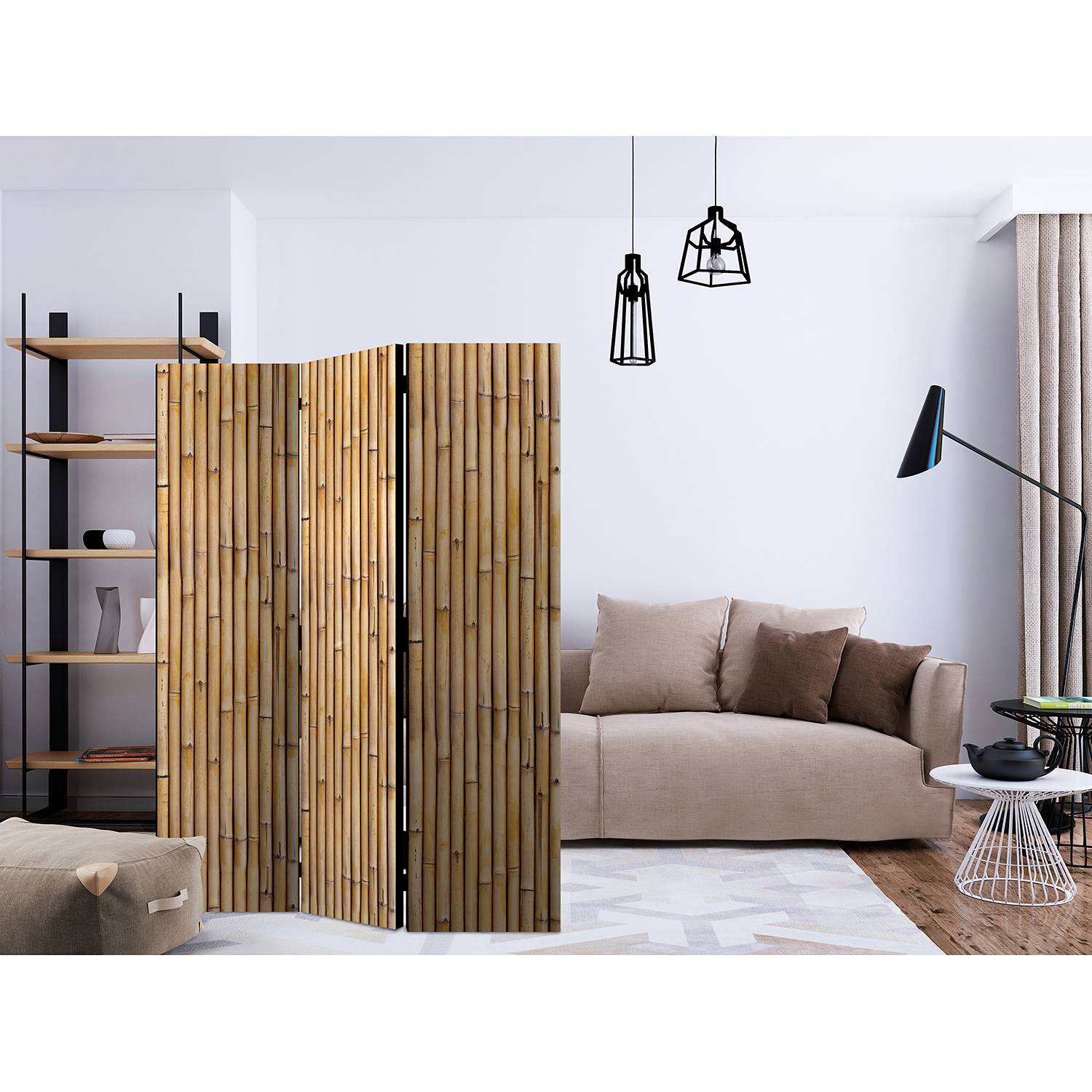 Paravent Amazonian Wall Vlies Braun 3-teilig