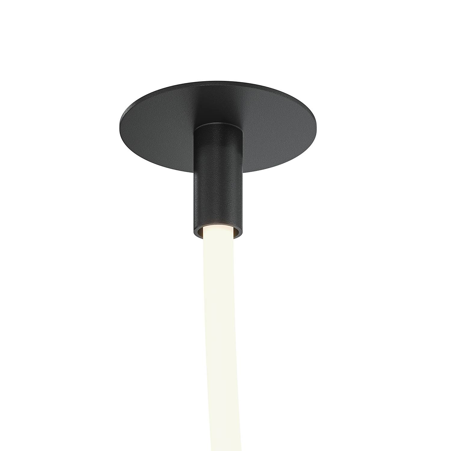 LED-Pendelleuchte Tau Typ A Silikon / Aluminium Schwarz