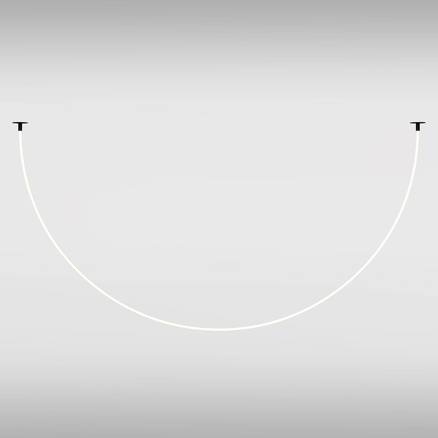 LED-Pendelleuchte Tau Typ A Silikon / Aluminium Schwarz
