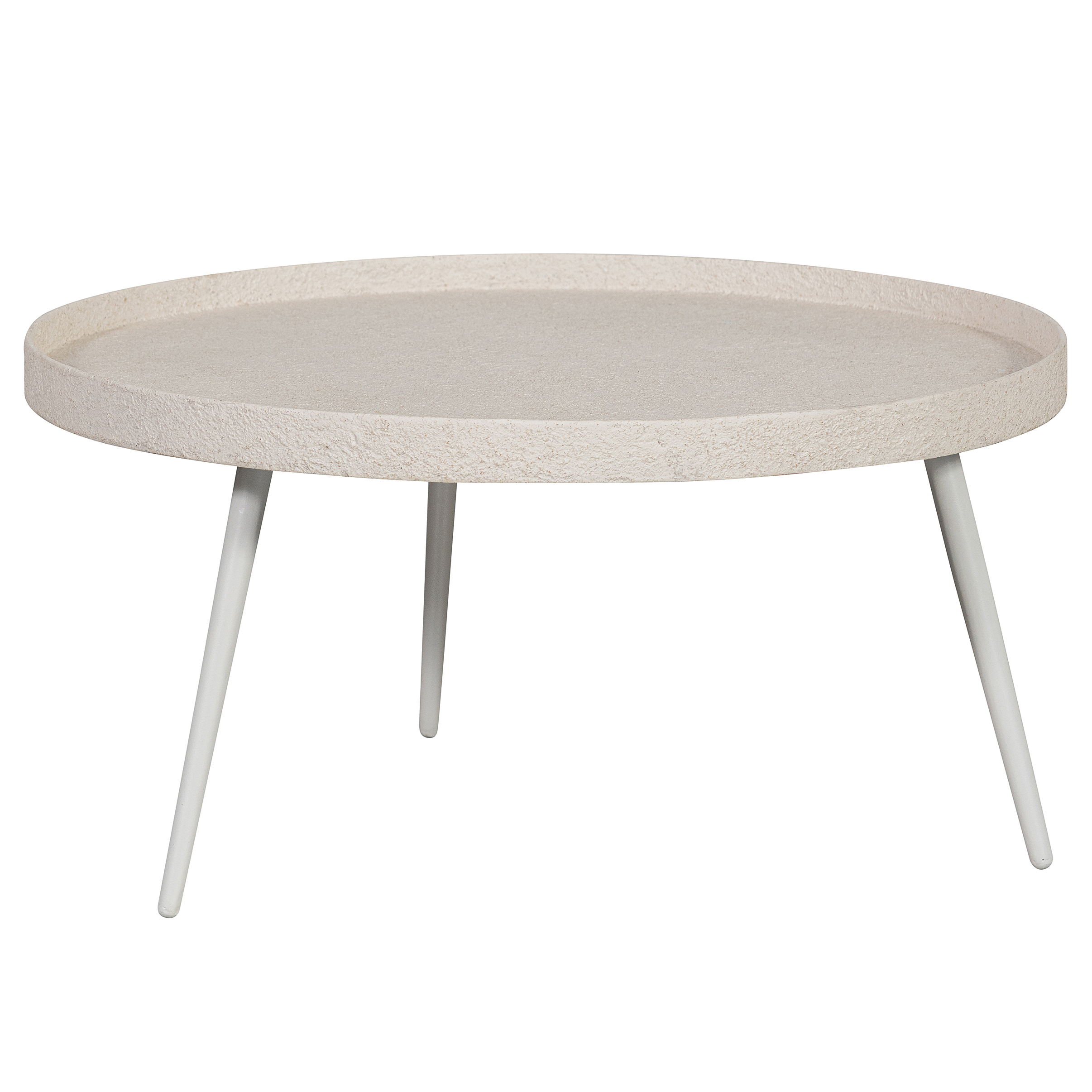 Couchtisch Bounds Cremeweiß Durchmesser: 74 cm