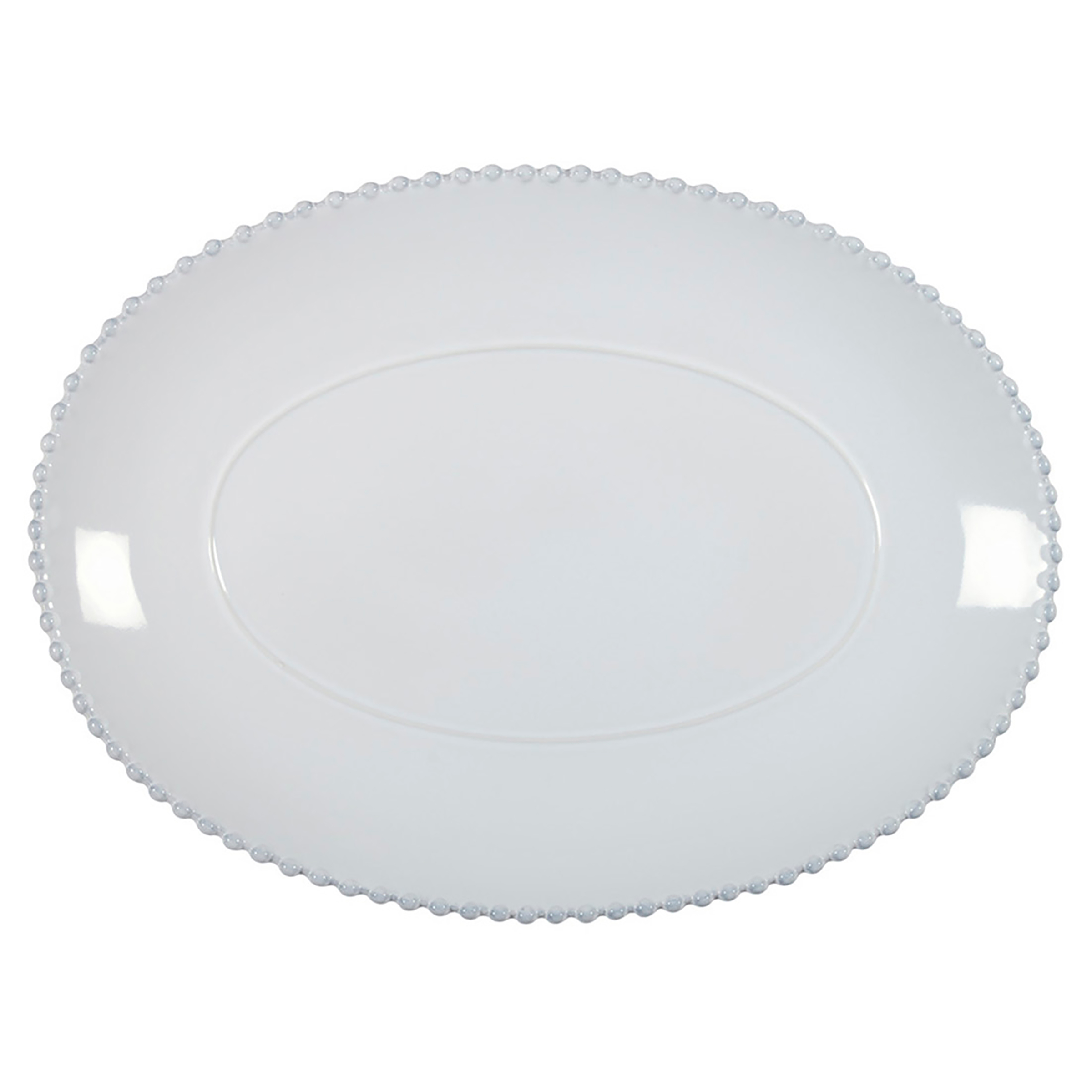 Servierplatte Pearl Typ B Keramik Weiß