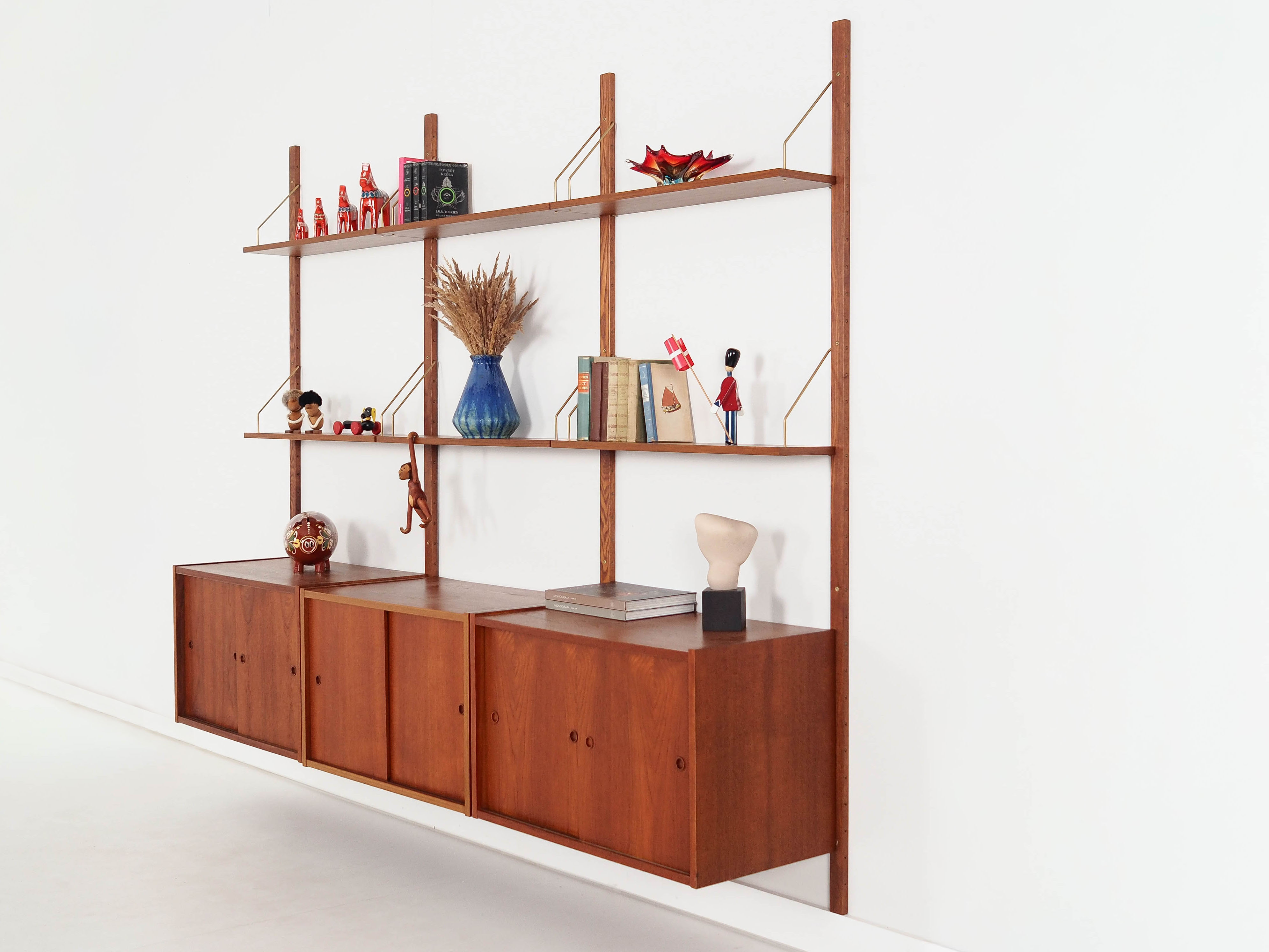 Modular teak bookshelf PS System 1960s