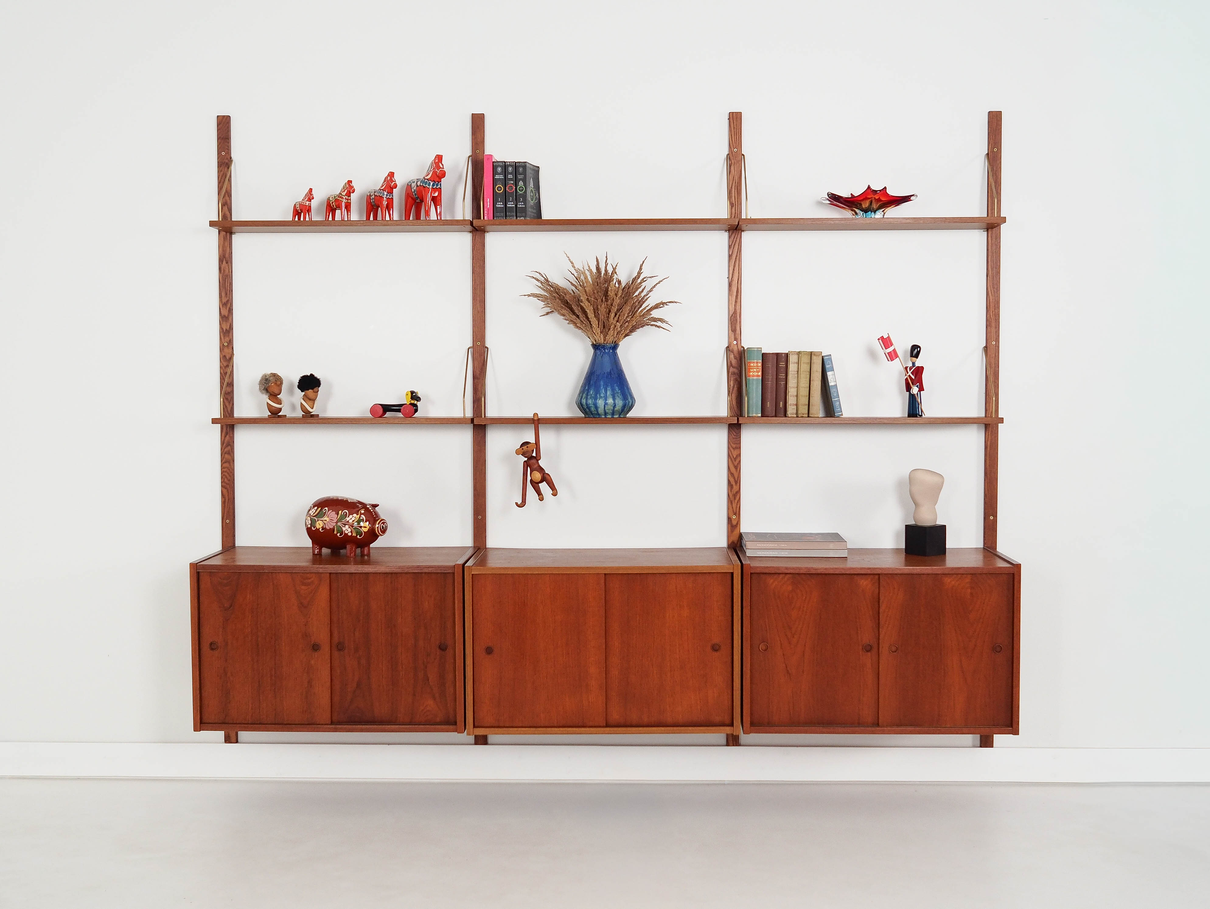 Modular teak bookshelf PS System 1960s