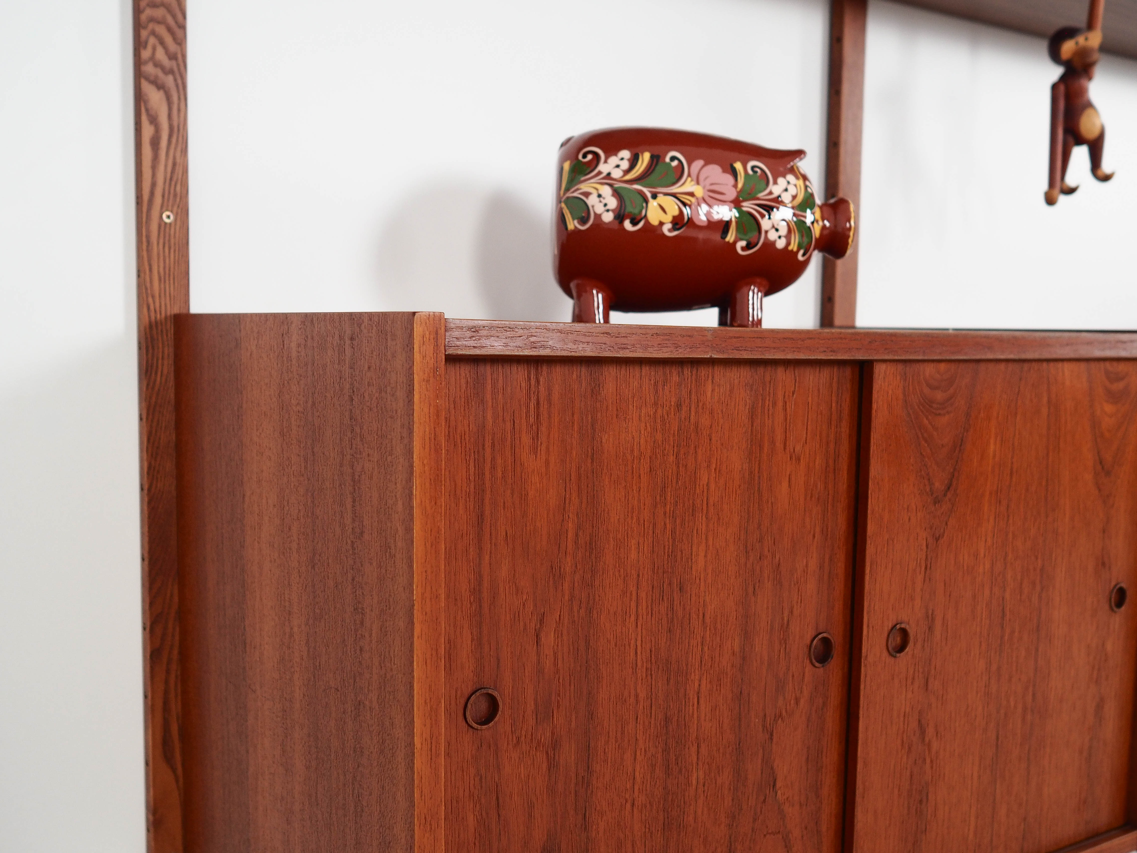 Modular teak bookshelf PS System 1960s
