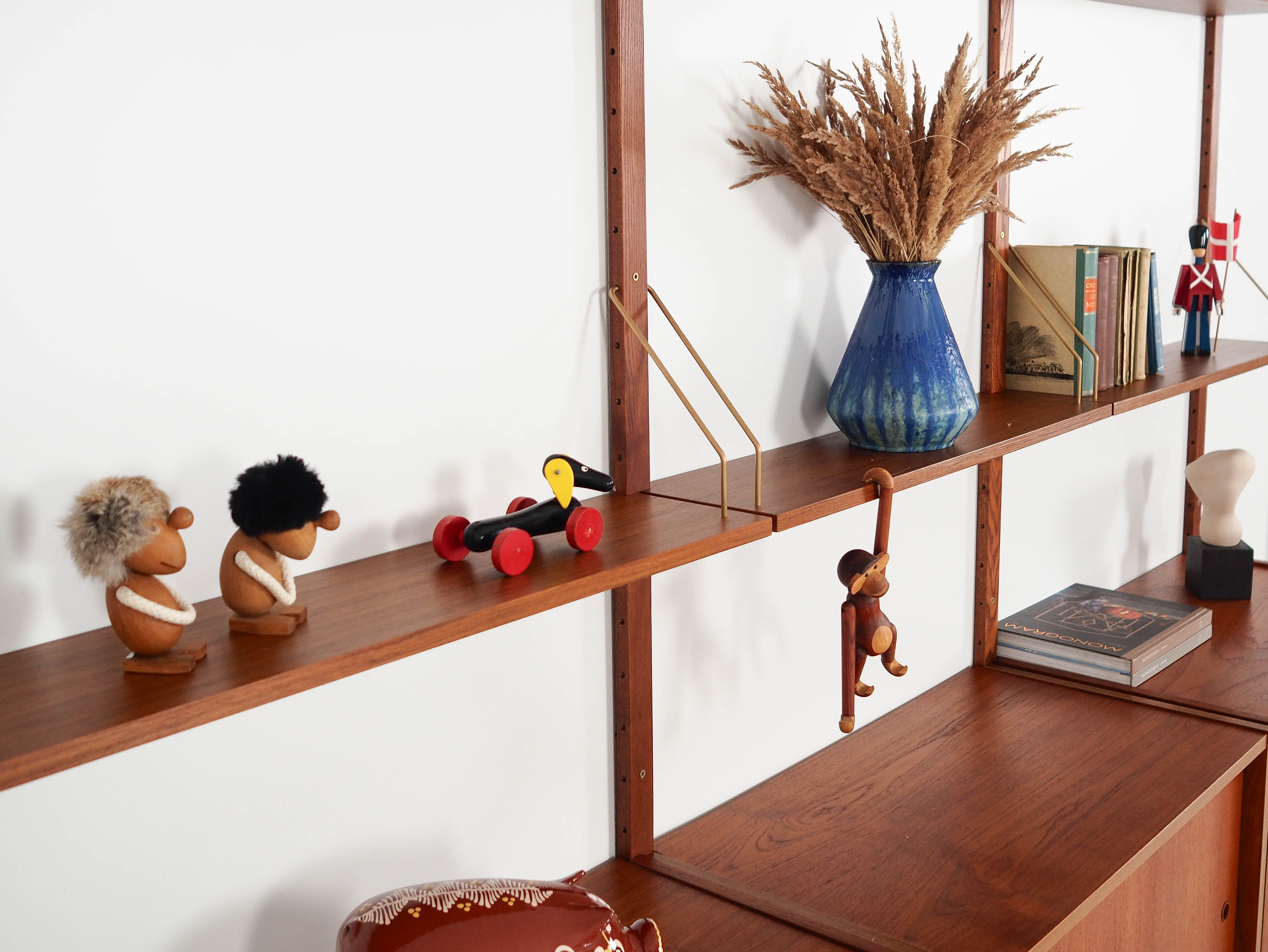 Modular teak bookshelf PS System 1960s