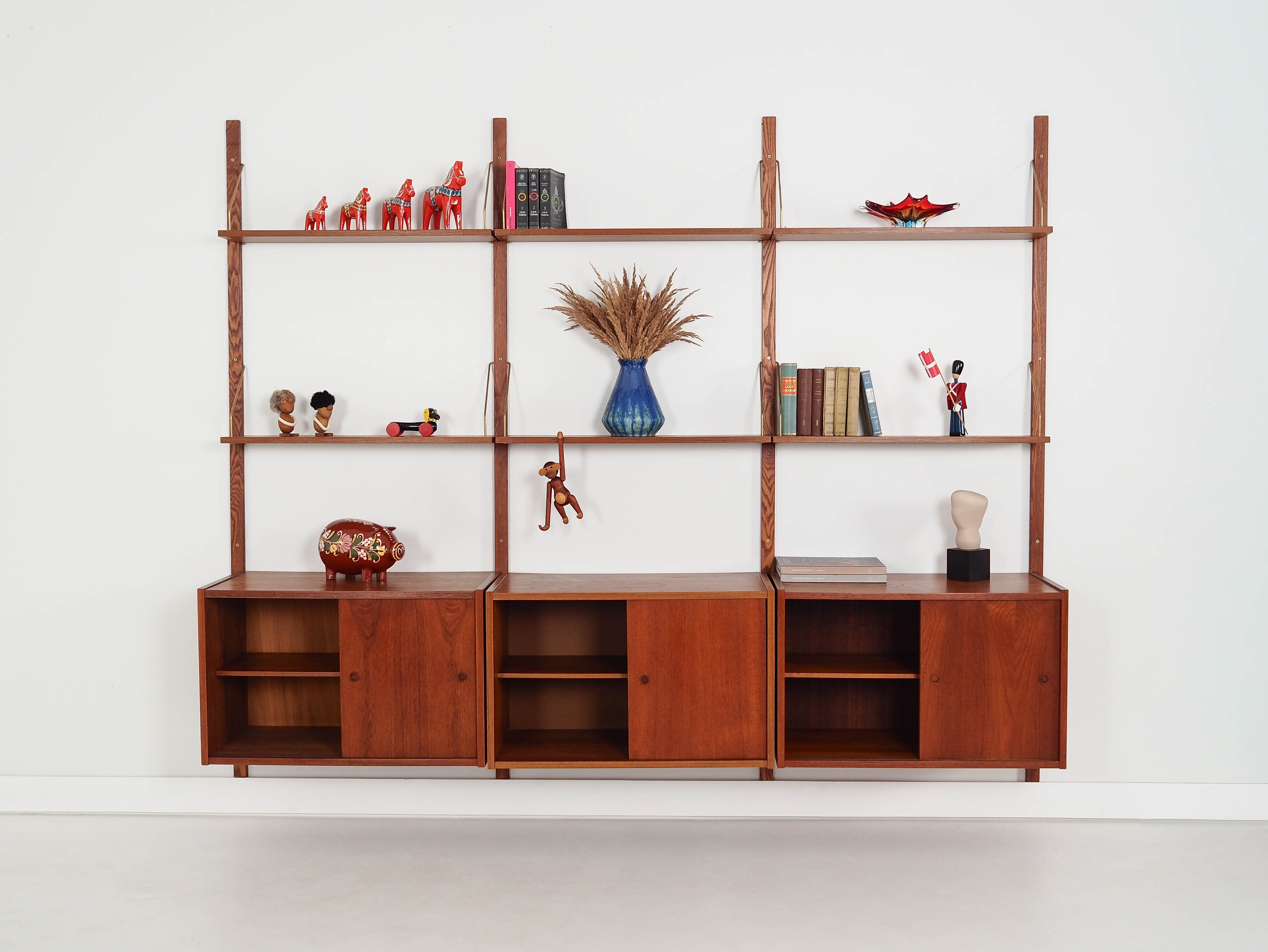 Modulares Bücherregal aus Teakholz PS System 1960er Jahre