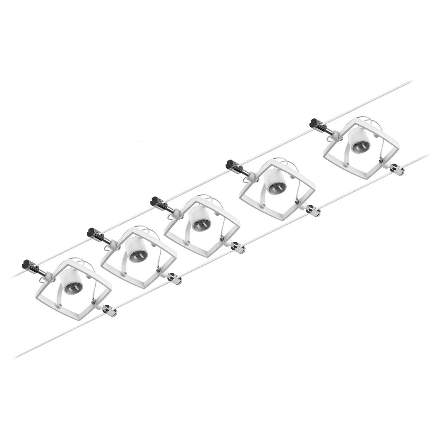 LED-Deckenleuchte Mac Aluminium / Polycarbonat