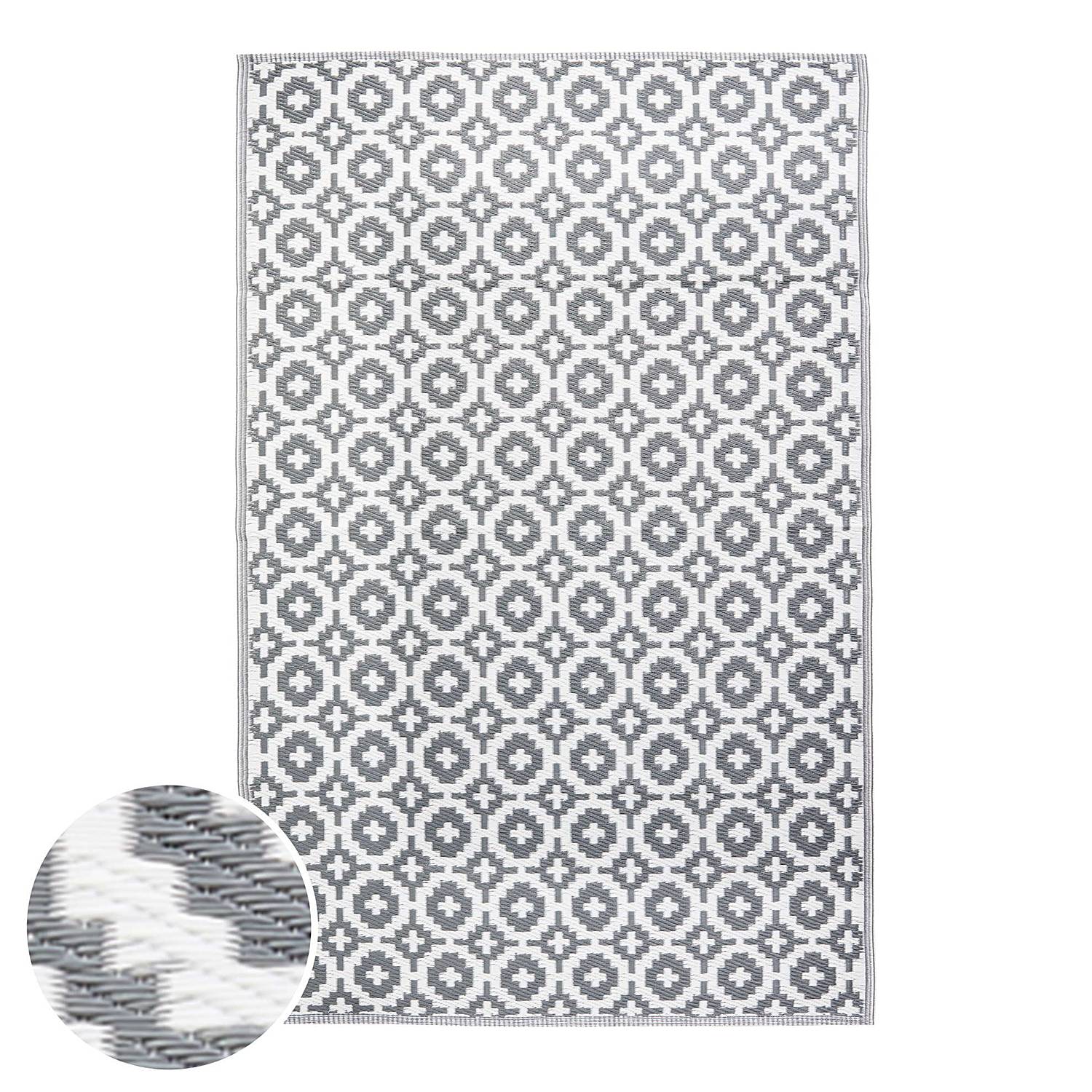 In-/Outdoorteppich COLOUR CLASH Mosaik Polypropylen