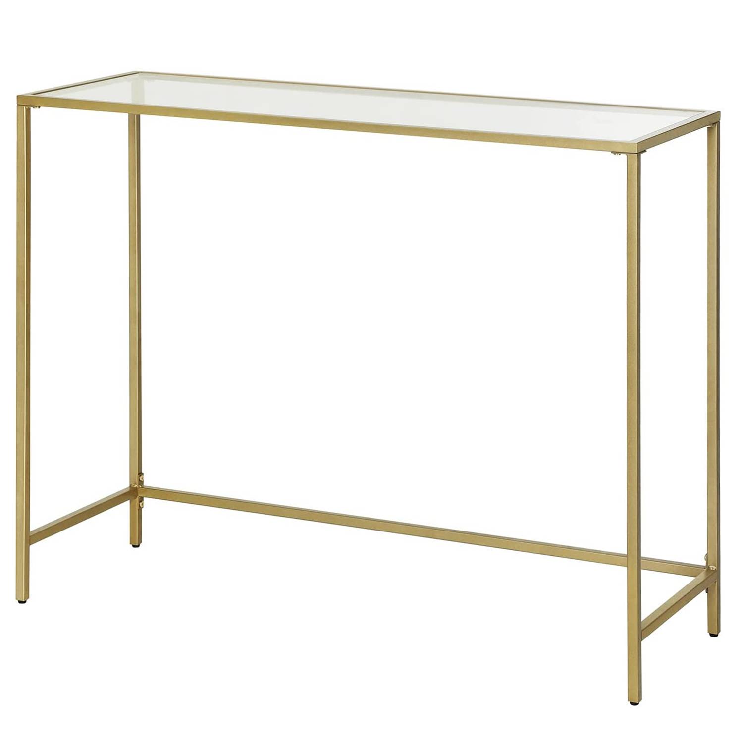 Konsolentisch Poygan II Glas / Metall Gold