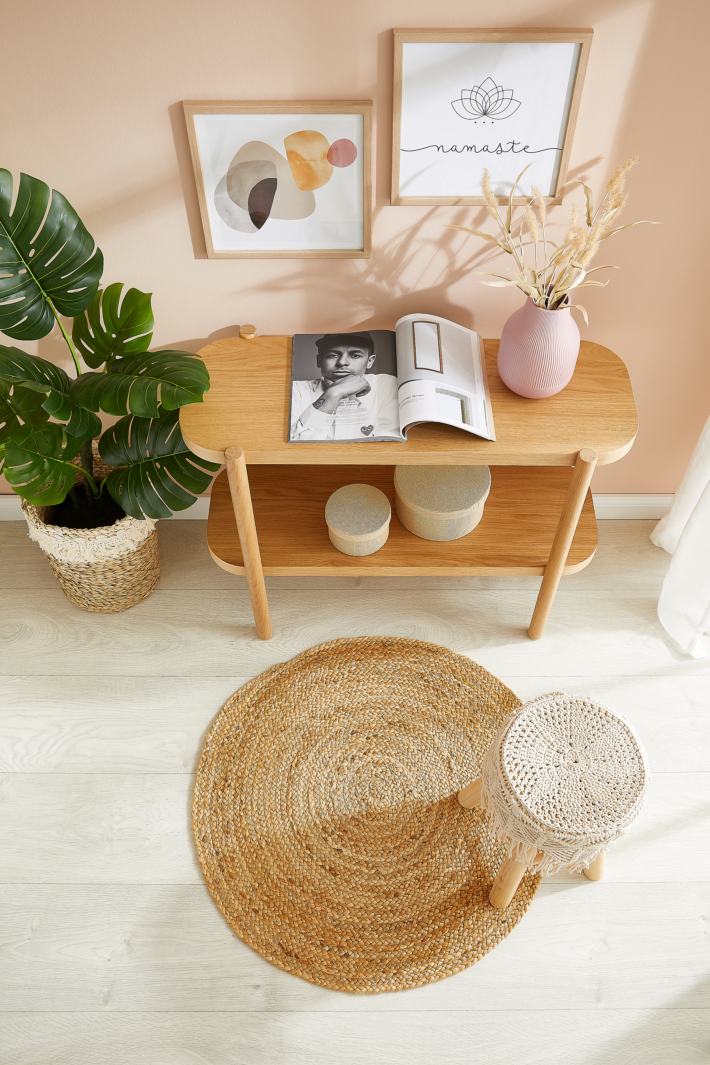 Teppich Mamda I Jute Natur Durchmesser: 60 cm
