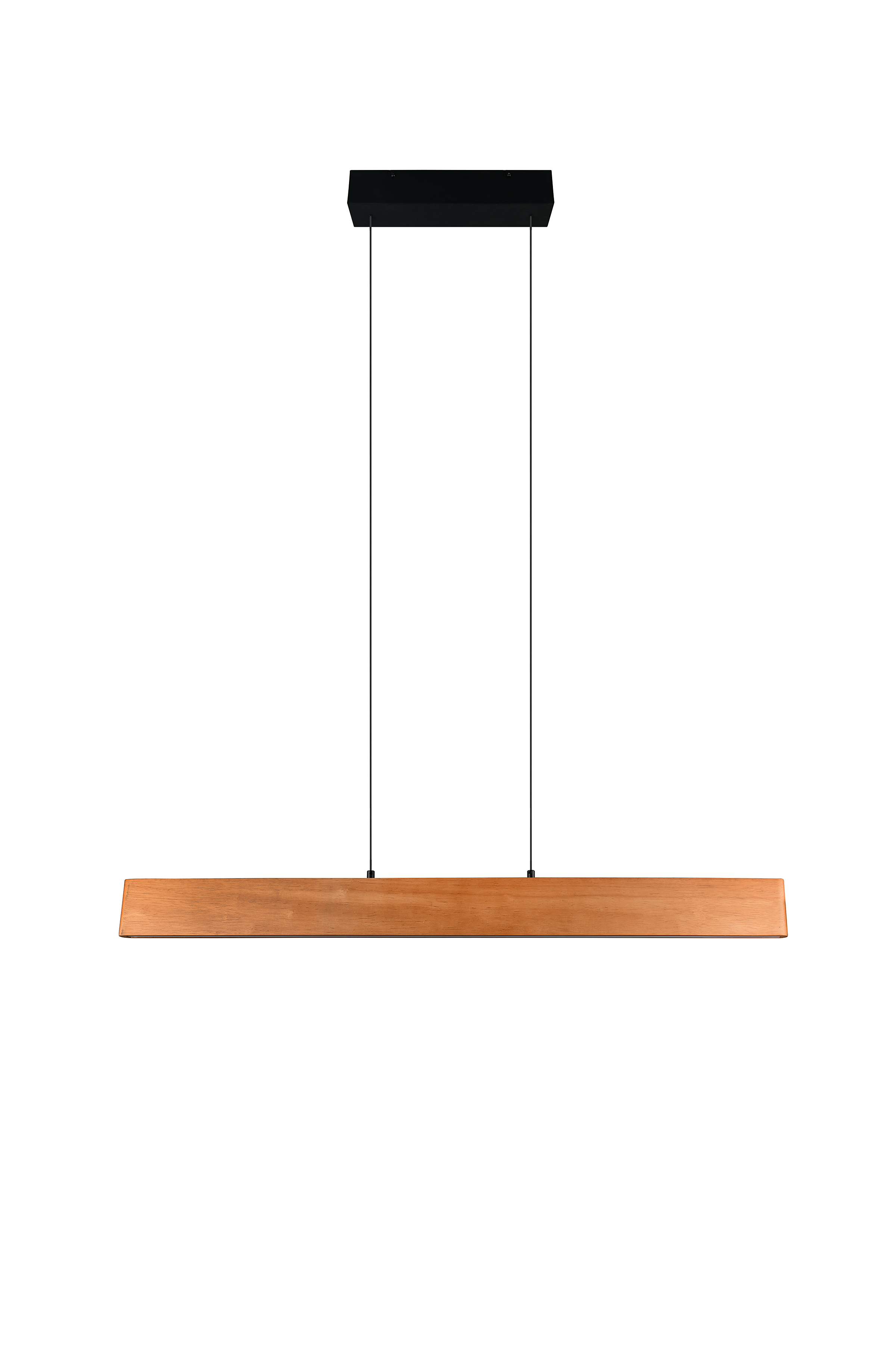 LED pendant light Edgewood rubberwood semi-solid / iron