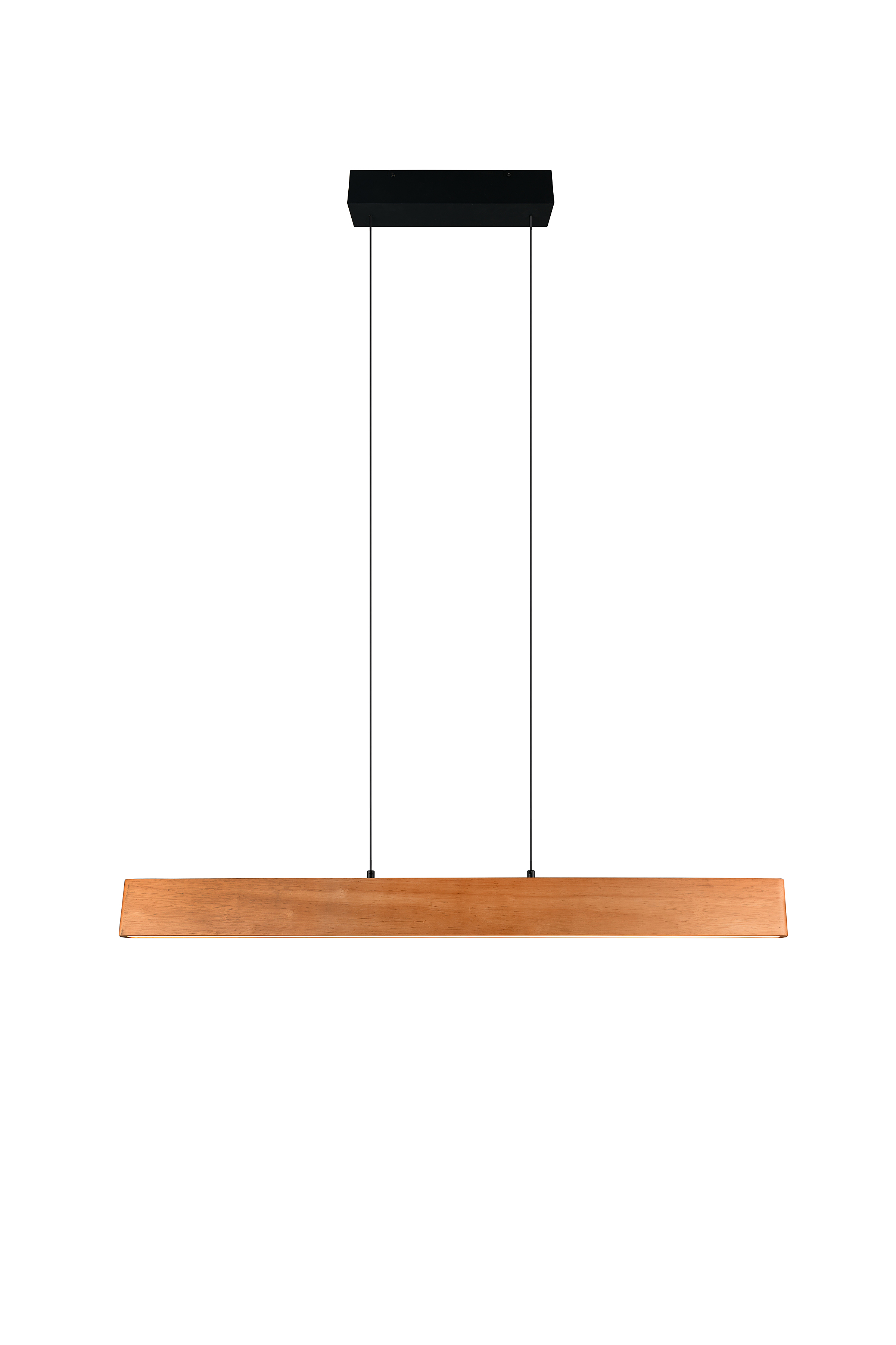 LED pendant light Edgewood rubberwood semi-solid / iron