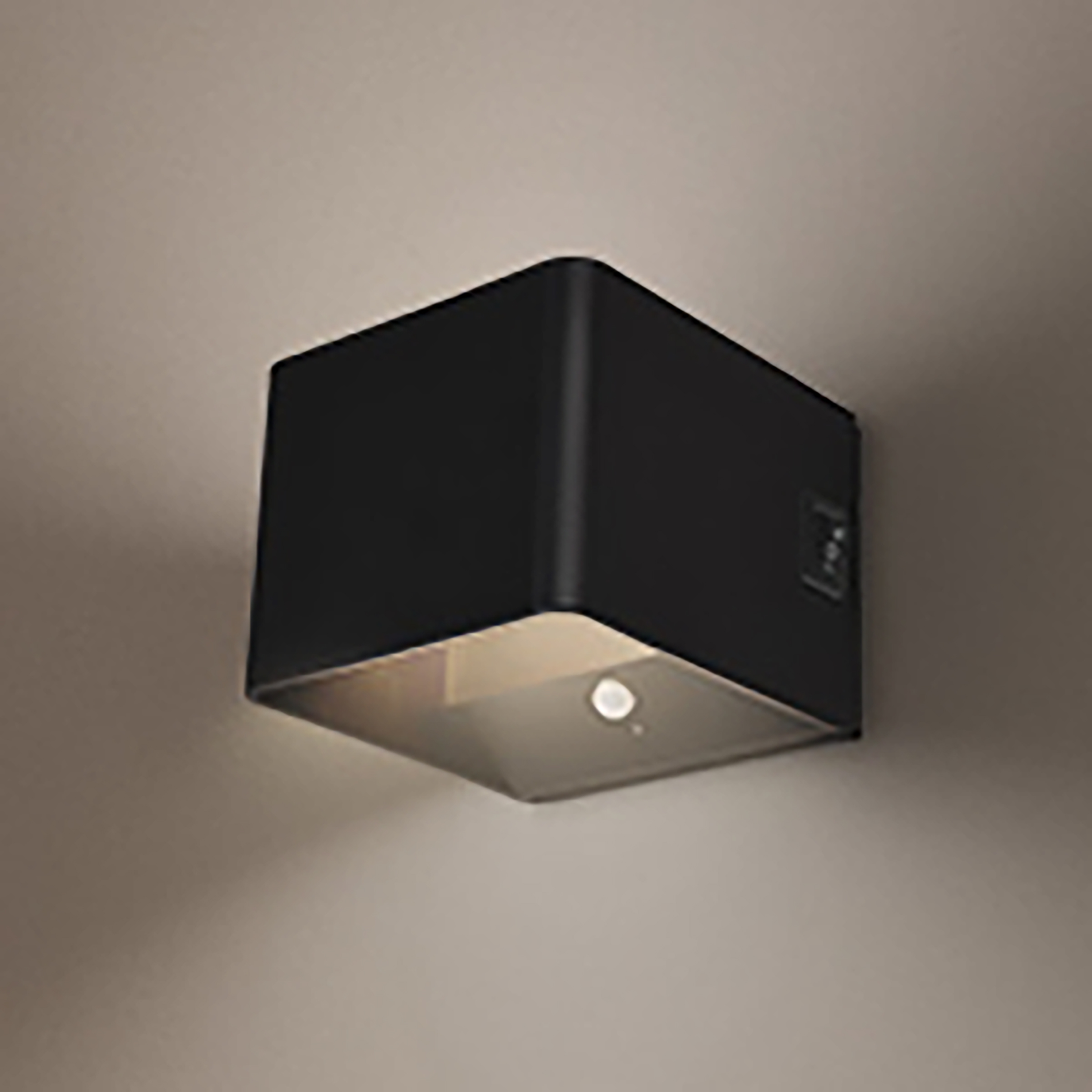 Akku LED-Wandleuchte Borra Aluminium / Polypropylen Schwarz