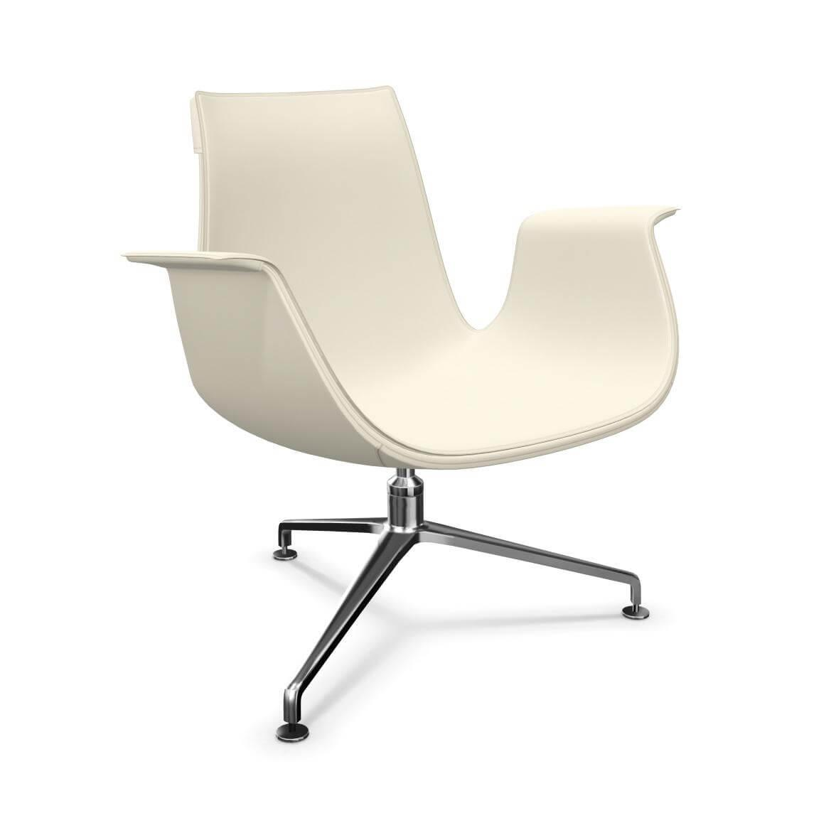 Walter Knoll Schalensessel FK 6729 Kunststoff Weiß