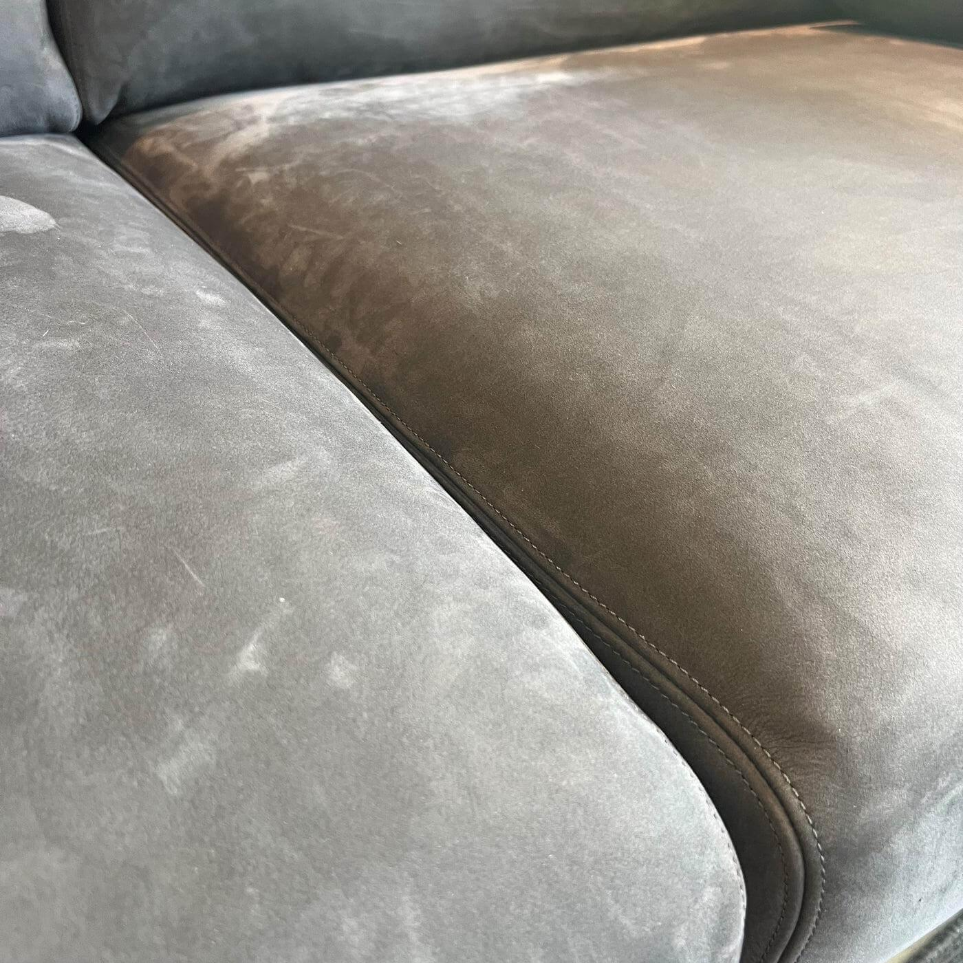 Walter Knoll Sofa Jason 390 25 FLFR Leder Mohnsamen Grau
