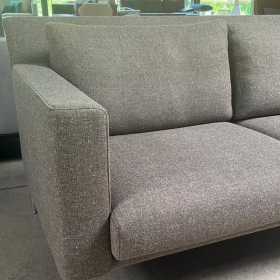 Walter Knoll Sofa Jason 390-25 FLFR Limestone Velourmatt
