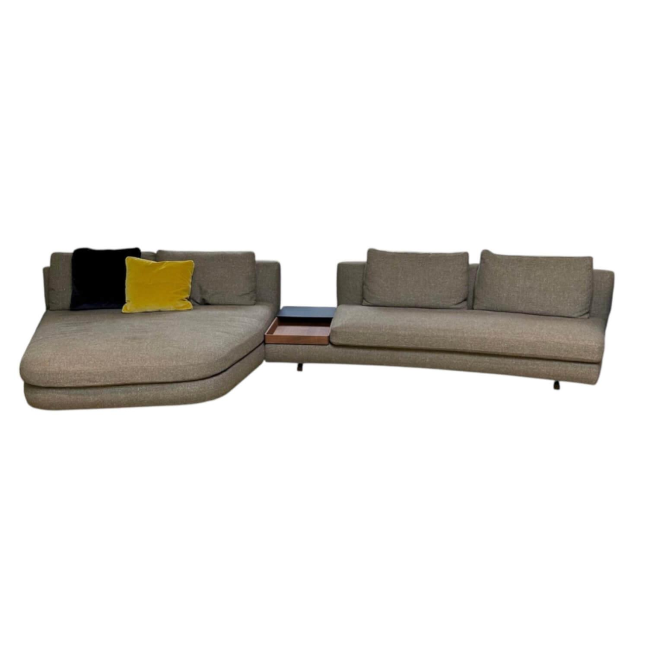 Tama Living 822 Sofagruppe Stoff Puro Mineral Grau Braun