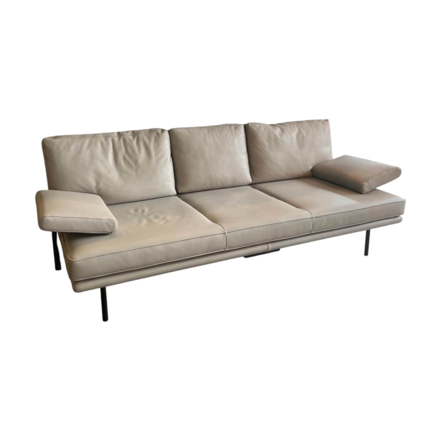 Walter Knoll Sofa Living Platform 400 FLFR Leather Stone