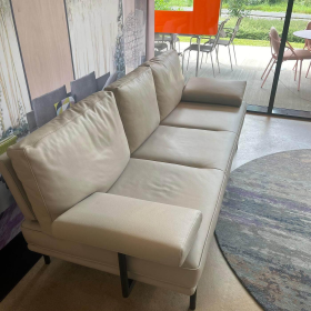 Walter Knoll Sofa Living Platform 400 FLFR Leather Stone