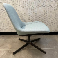 Walter Knoll Sheru 346 Chair Stoff Blue Grey Metal Black