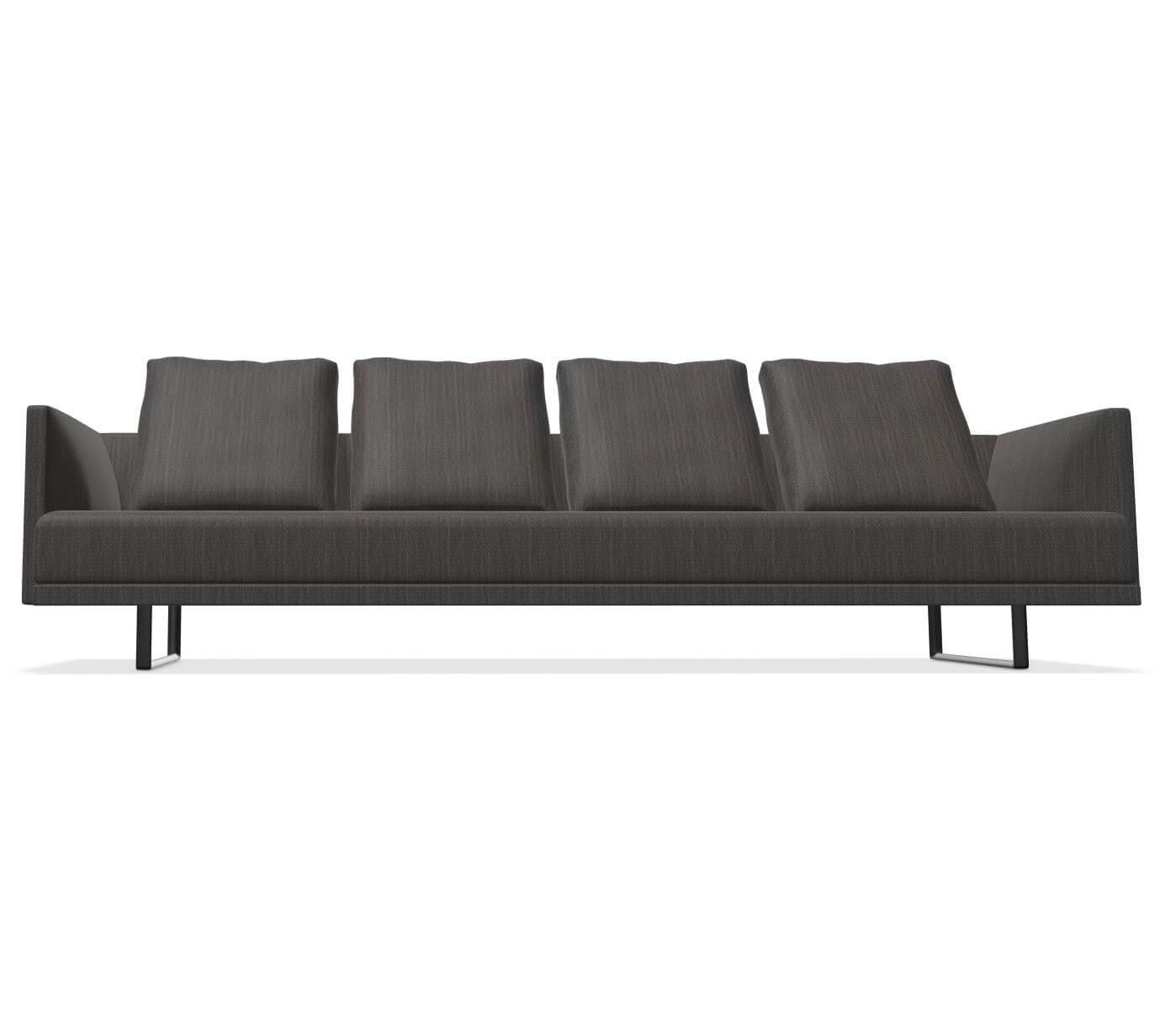 Walter Knoll Sofa Prime Time 490-30 Stoff Bogar Schwarz