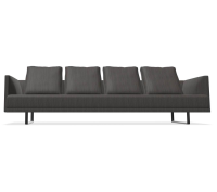 Walter Knoll Sofa Prime Time 490-30 Stoff Bogar Schwarz
