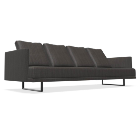 Walter Knoll Sofa Prime Time 490-30 Stoff Bogar Schwarz