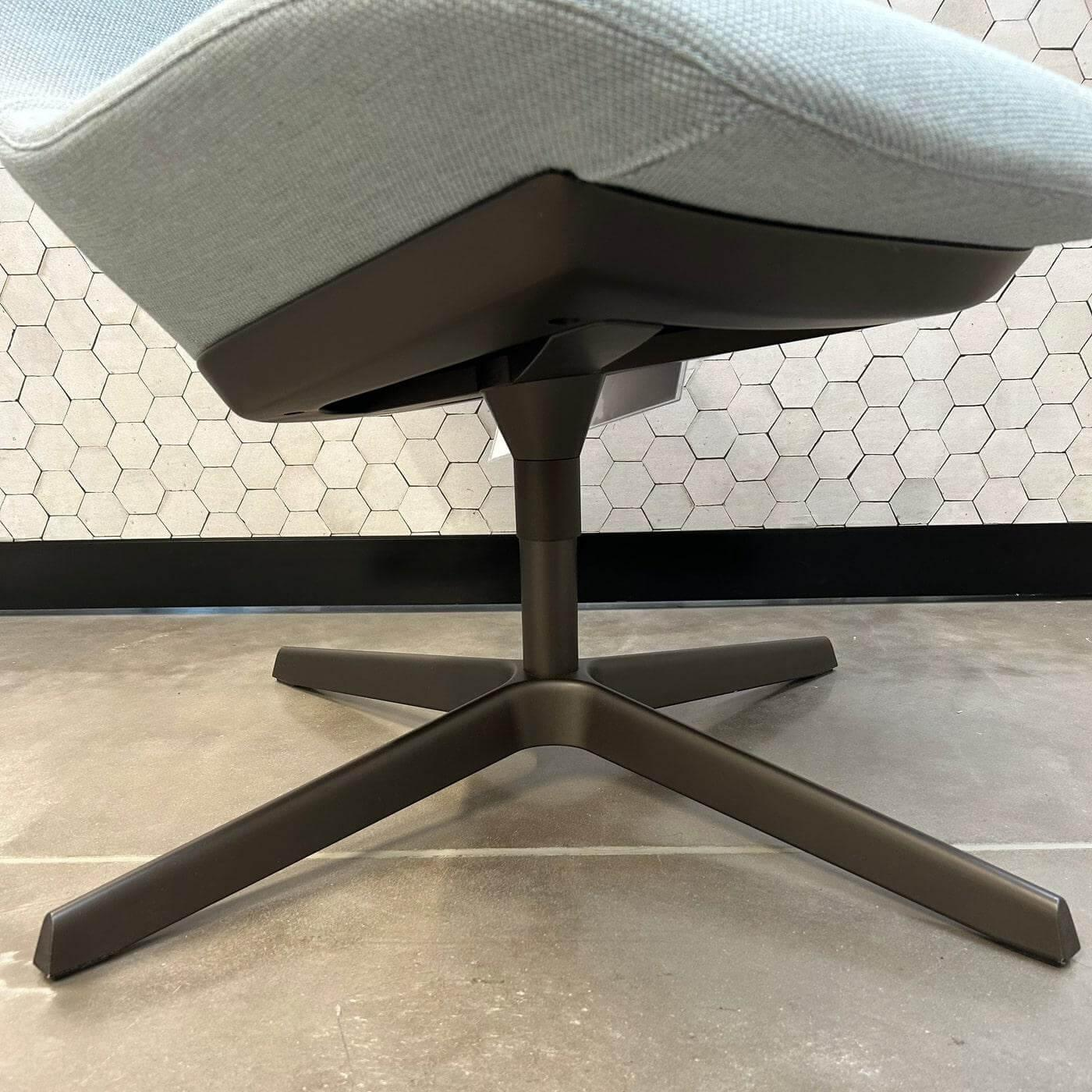 Walter Knoll Sheru 346 Chair Stoff Blue Grey Metal Black