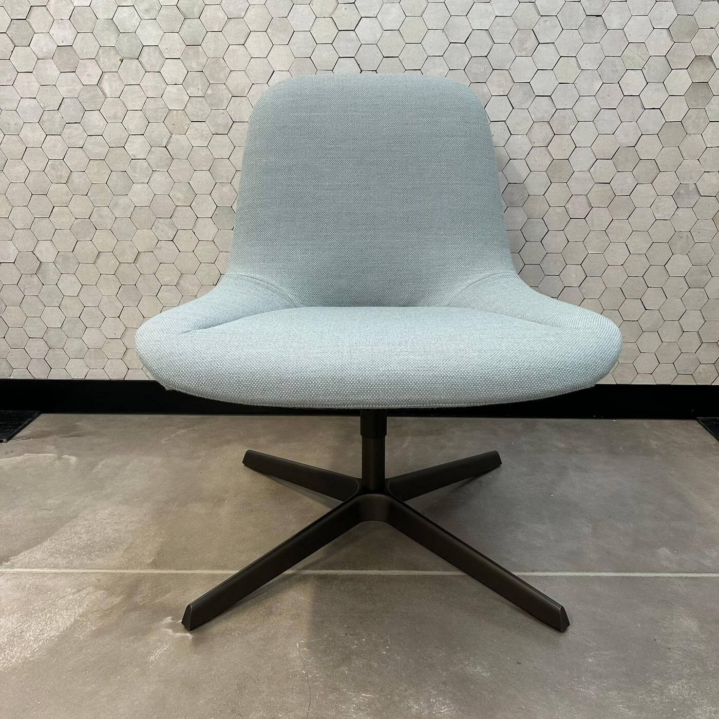 Walter Knoll Sheru 346 Chair Stoff Blue Grey Metal Black