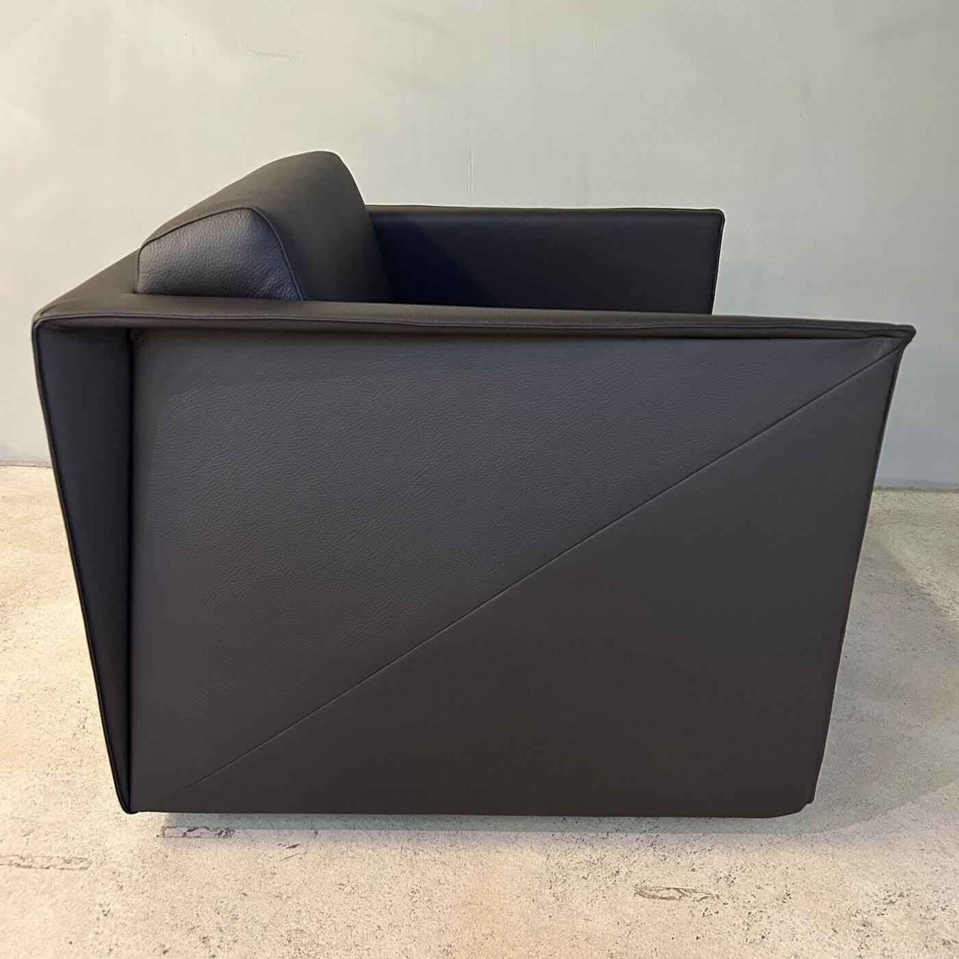 Walter Knoll Sessel T Ray Leder Braun Teak Gestell