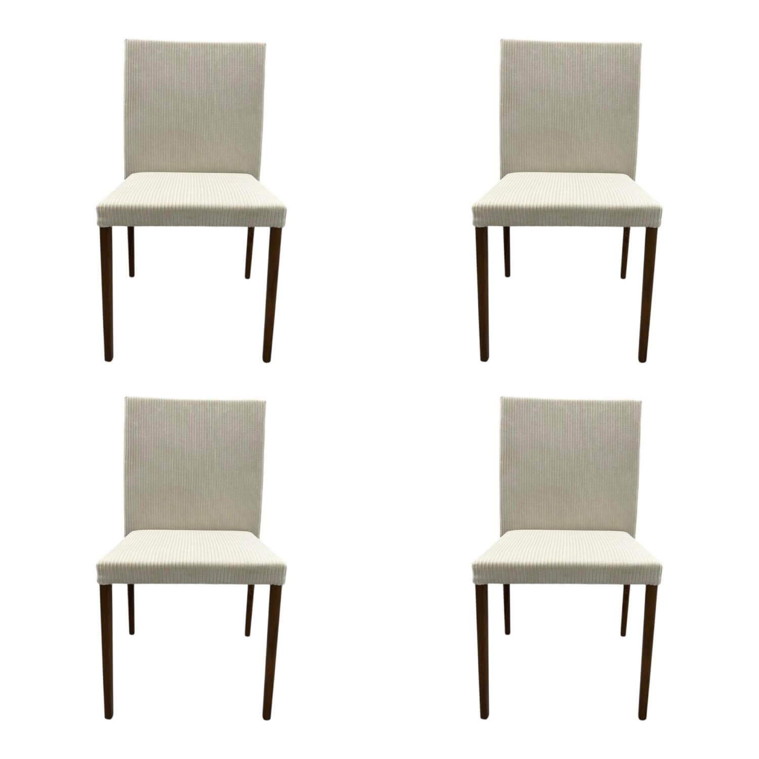Walter Knoll Jason Lite 1900 Stühle Creme Beige Nussbaum