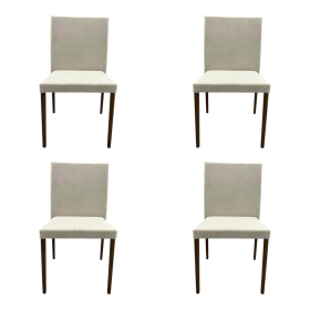 Walter Knoll Jason Lite 1900 Stühle Creme Beige Nussbaum