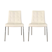 Walter Knoll Stuhl Liz 1311 Leder Ascot White Weiß