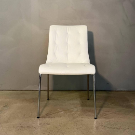 Walter Knoll Stuhl Liz 1311 Leder Ascot White Weiß