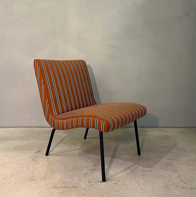 Walter Knoll Sessel 607-10R Stoff Tiebreak Braun