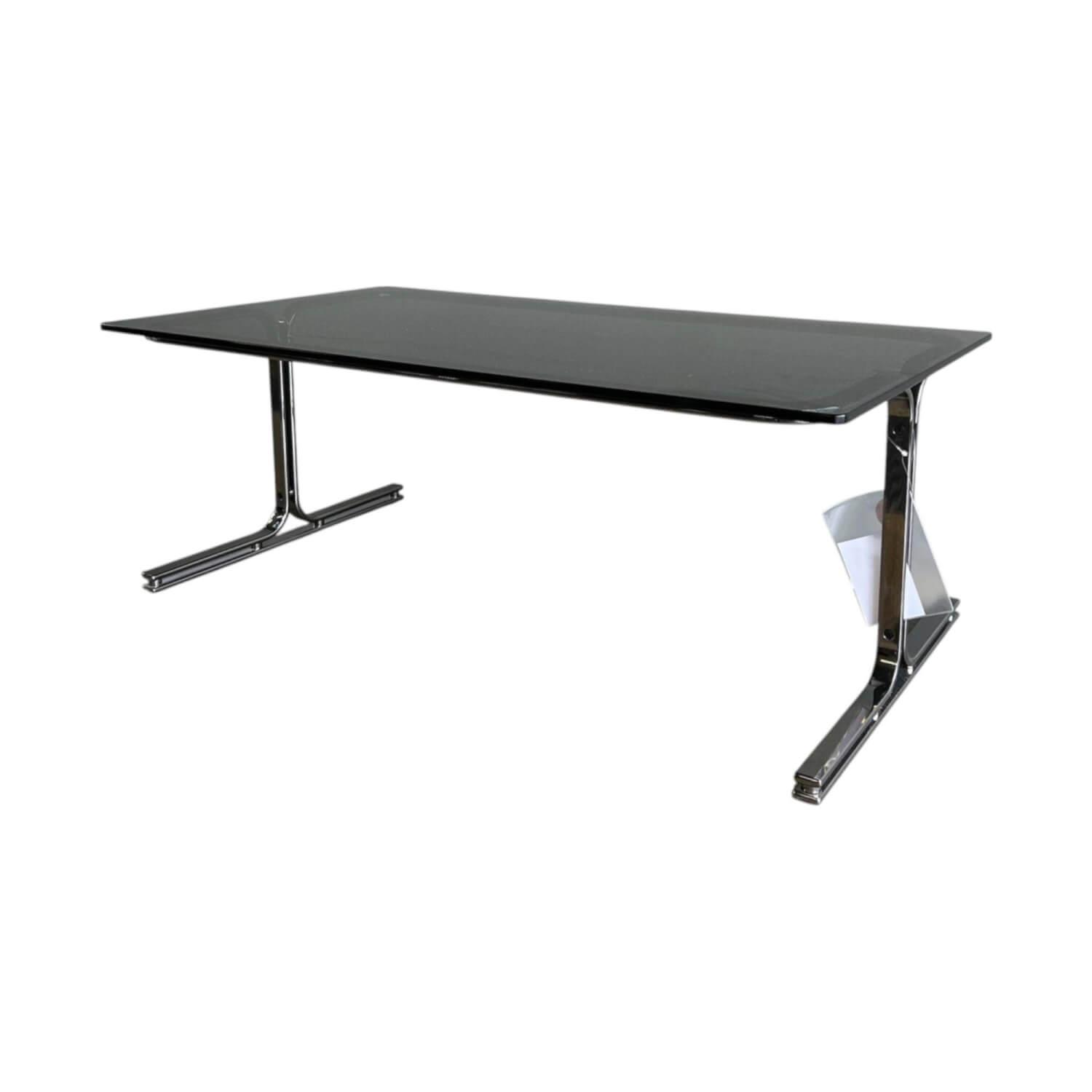 Walter Knoll Schreibtisch Berlin Tisch Rauchglas Schwarz